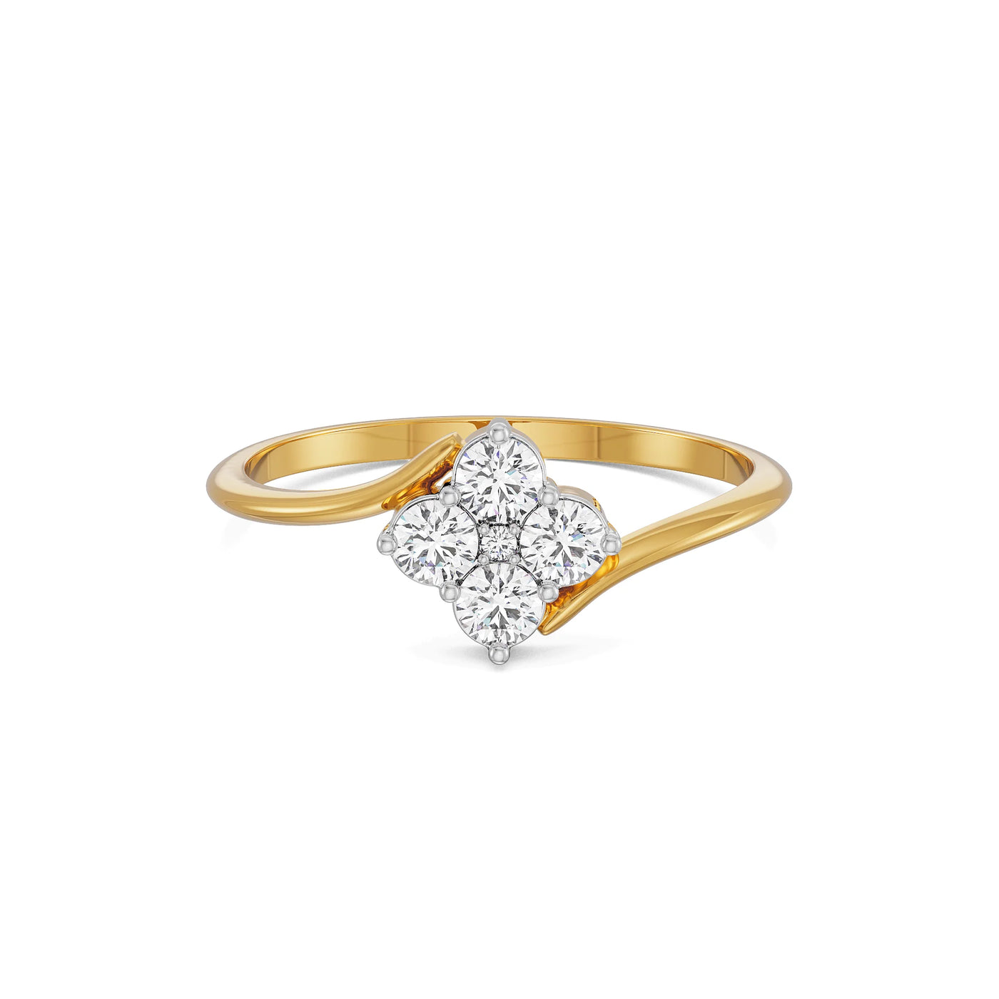 Fourfold Lab Grown Diamond Sparkle Ring