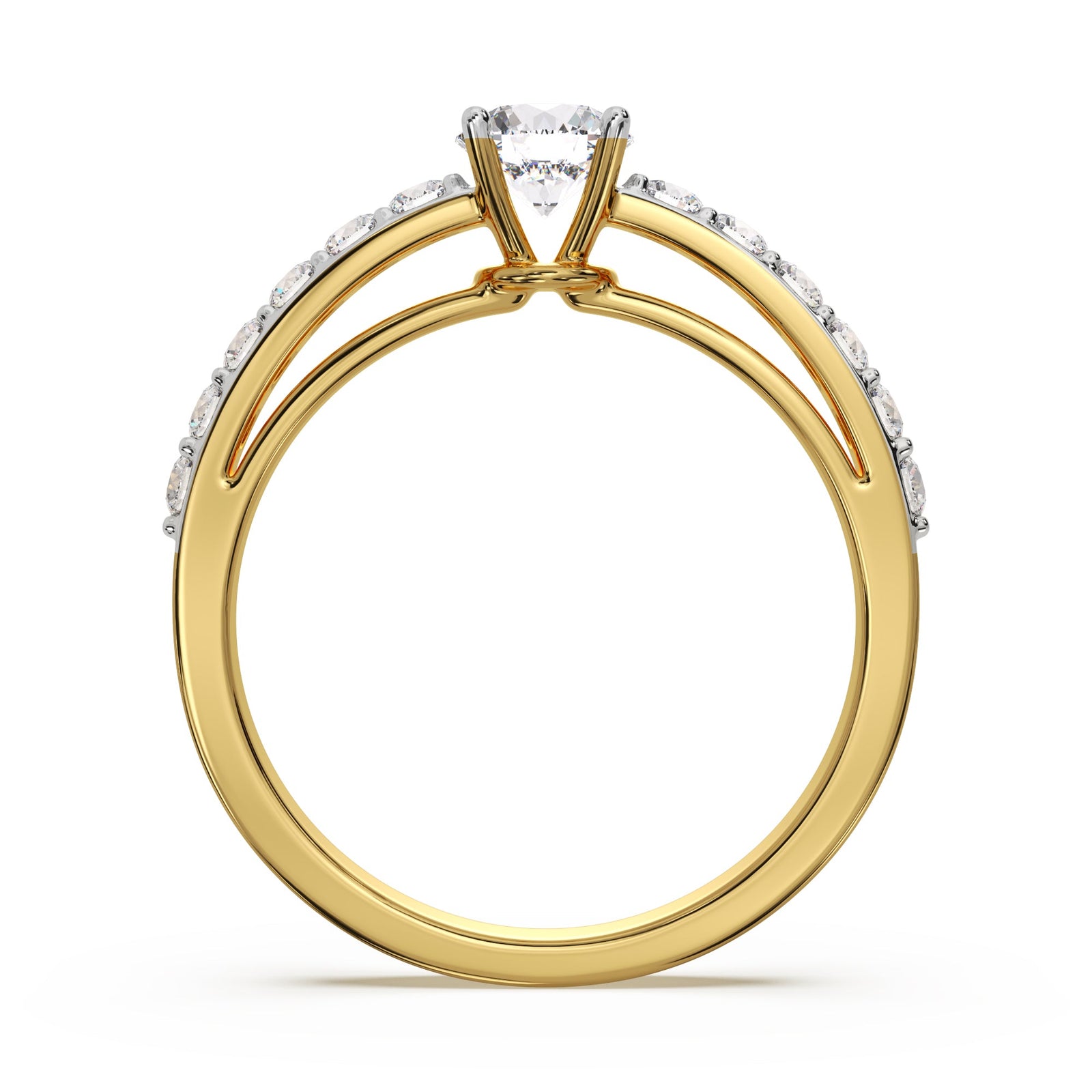 Dazzling Diamond Ring Back View