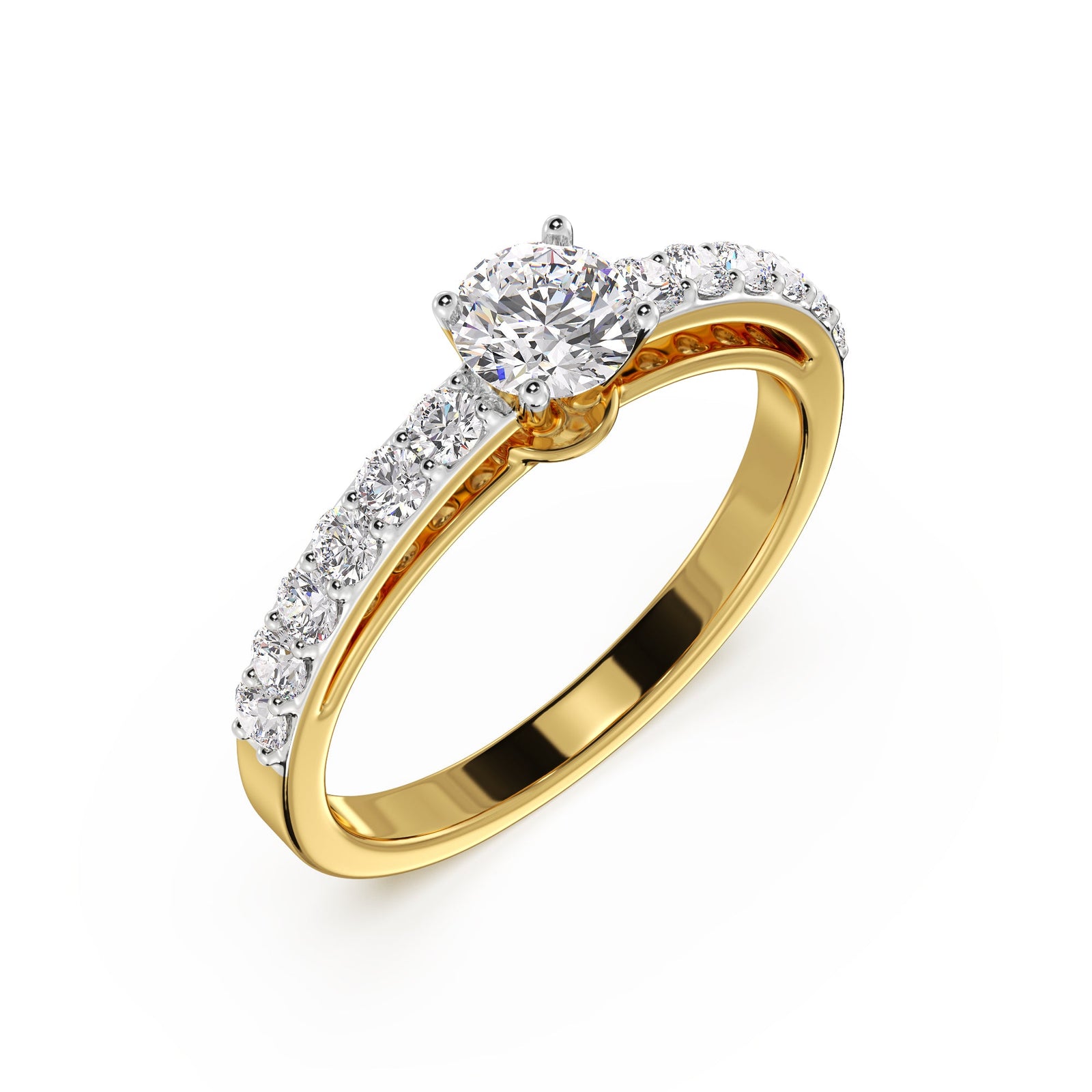 Dazzling Diamond Ring Top View