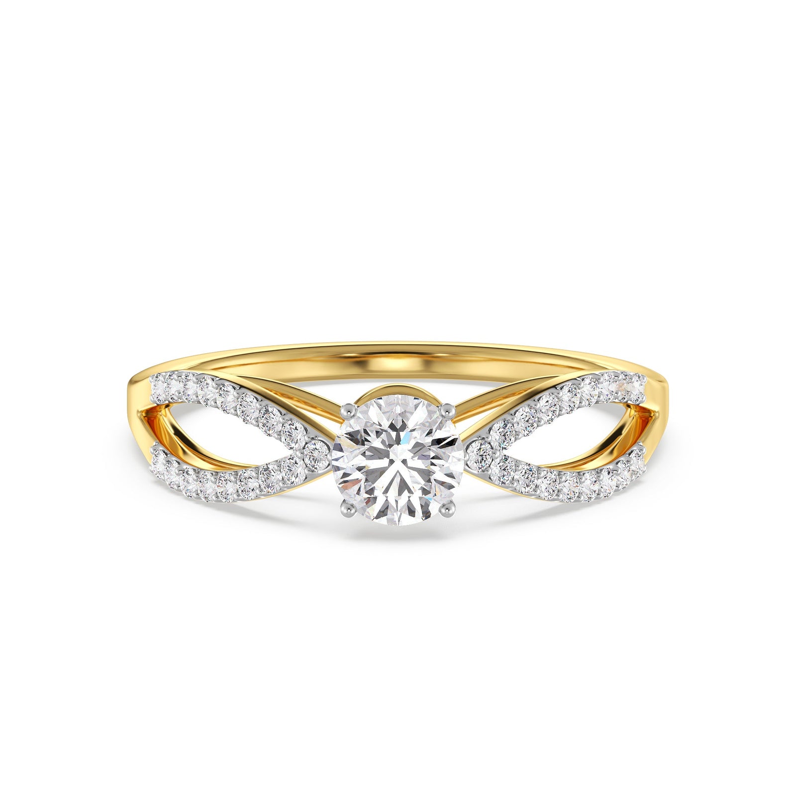 Forever Solitaire Diamond Ring Front View
