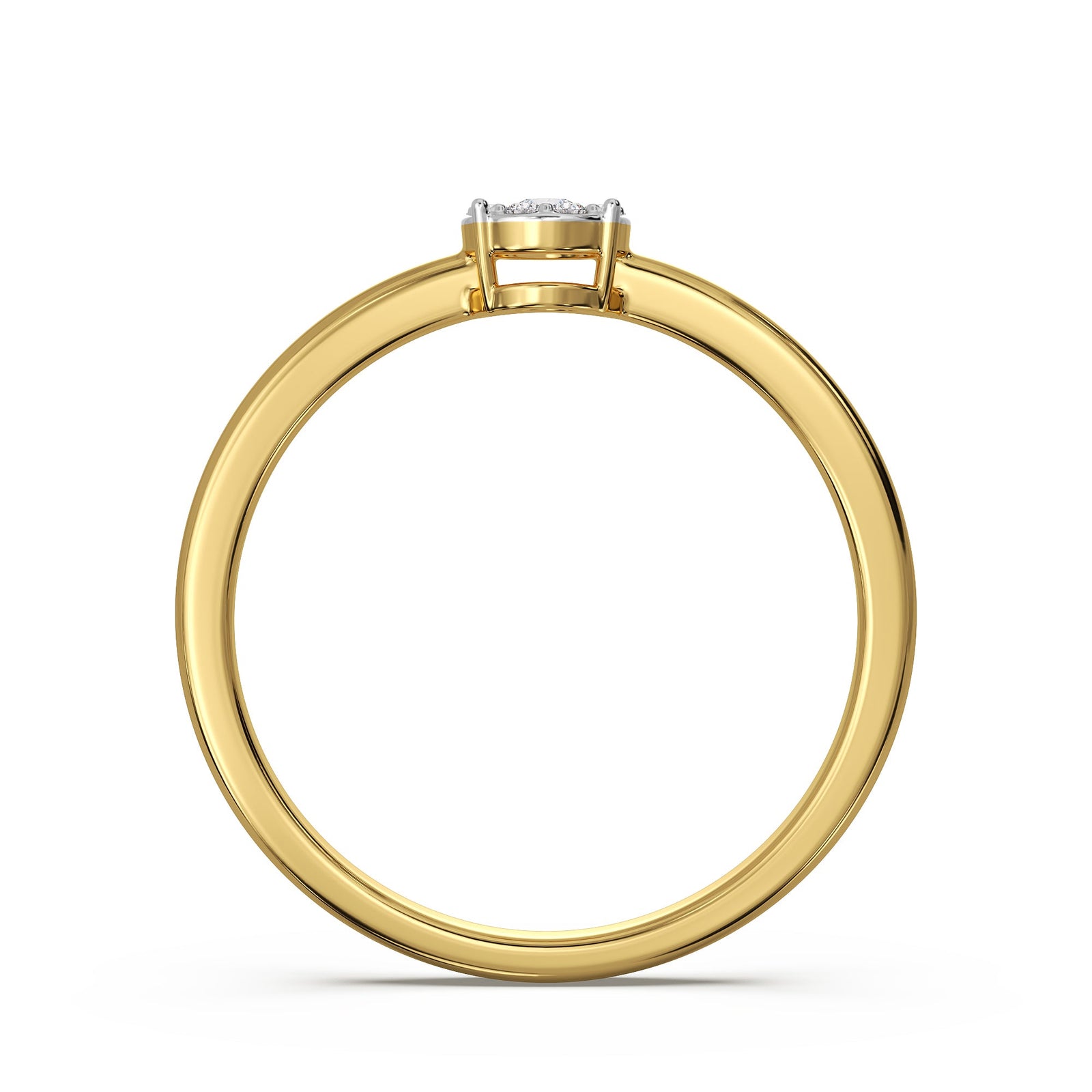 Brilliant Fusion Diamond Ring Back View