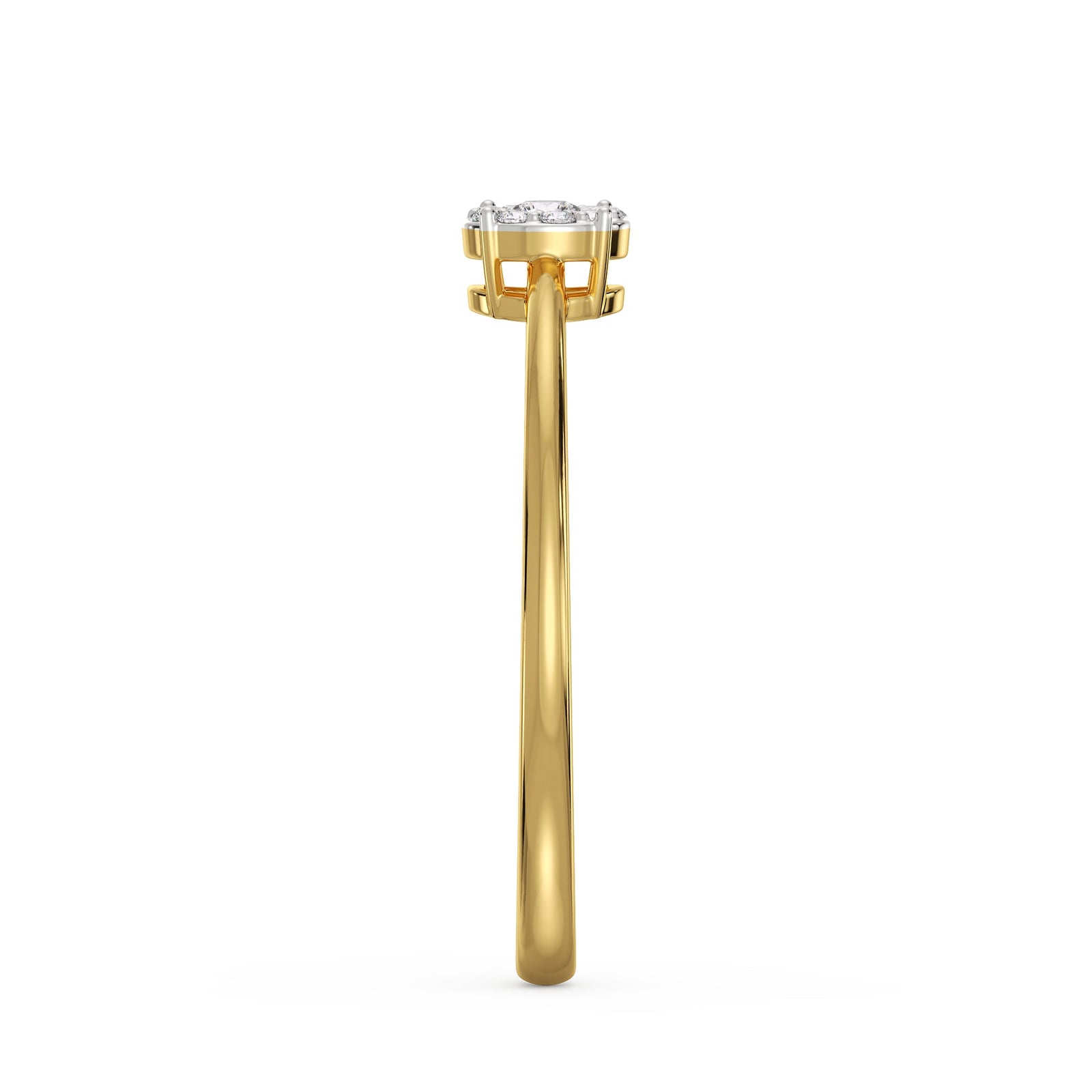 Brilliant Fusion Diamond Ring Side View