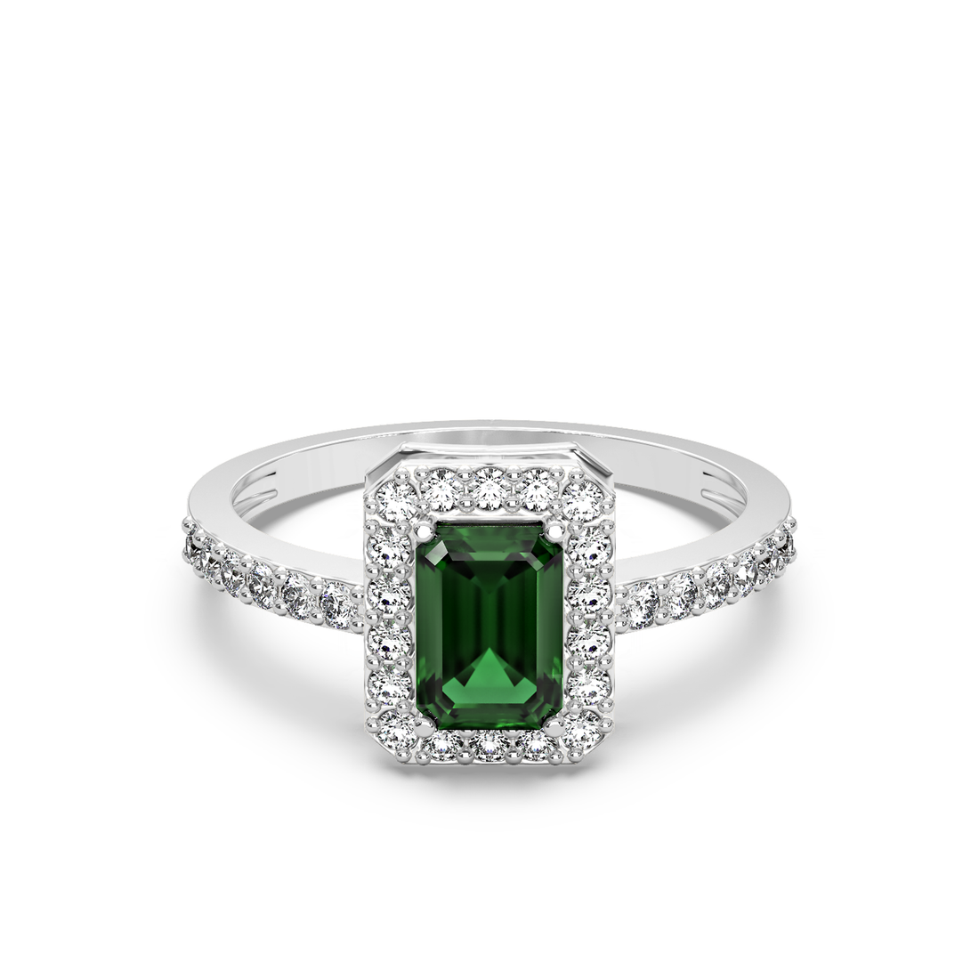Vintage Emerald Diamond Ring