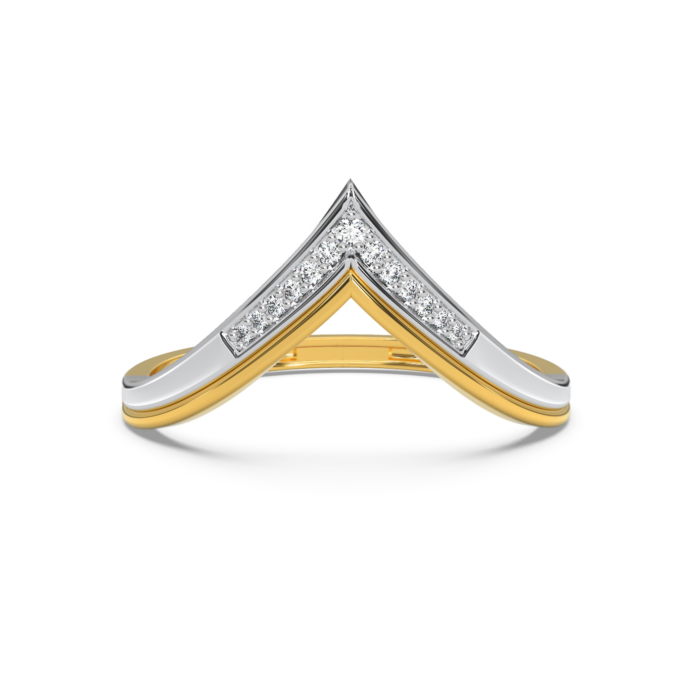 Bold V-Accent Diamond Ring_in_stock