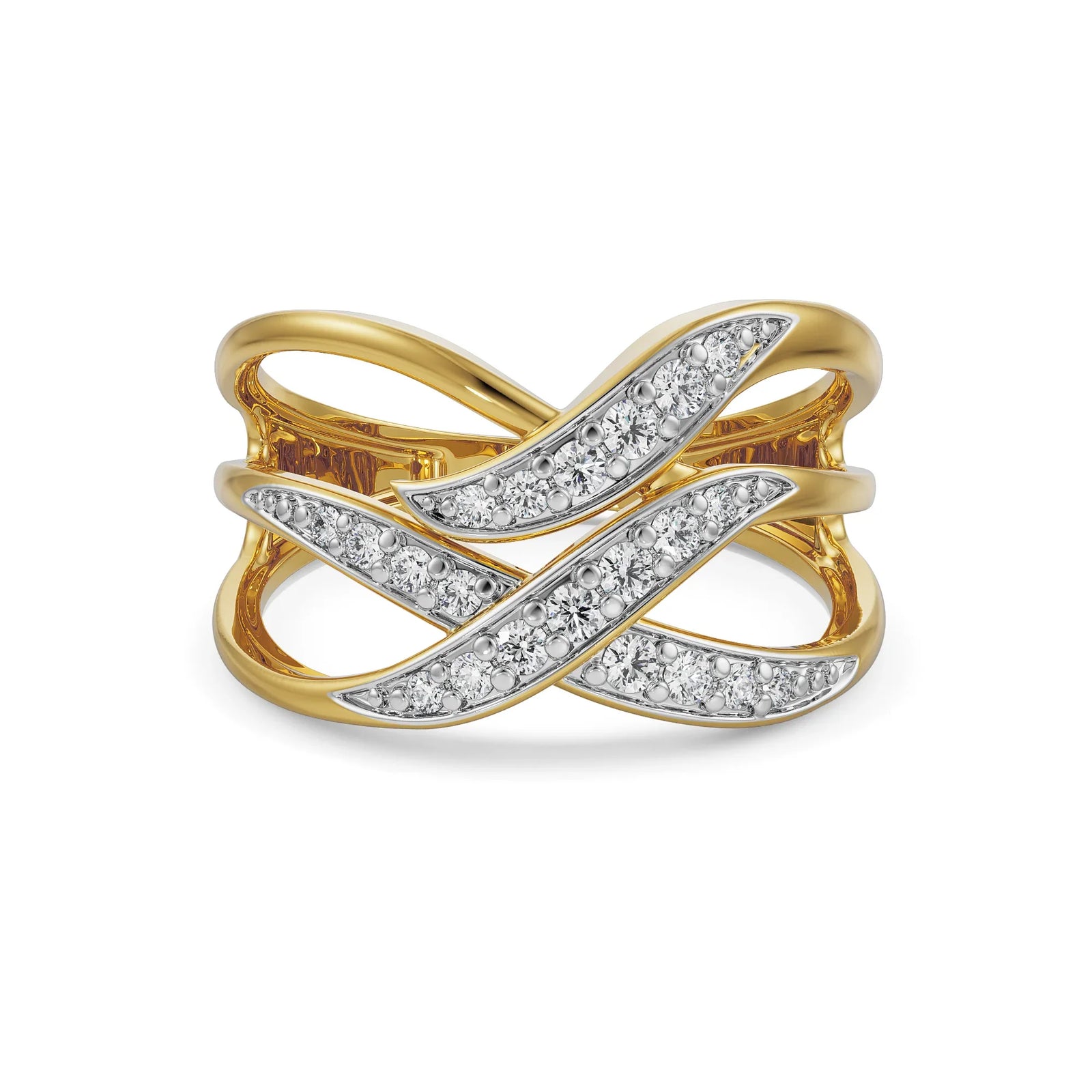 Blake Diamond Ring Front View in 9KT