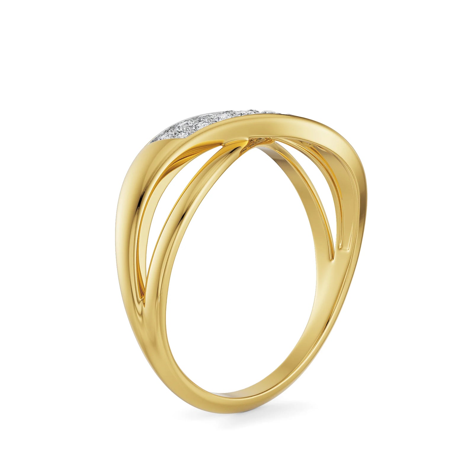 Janice Diamond Ring Back View