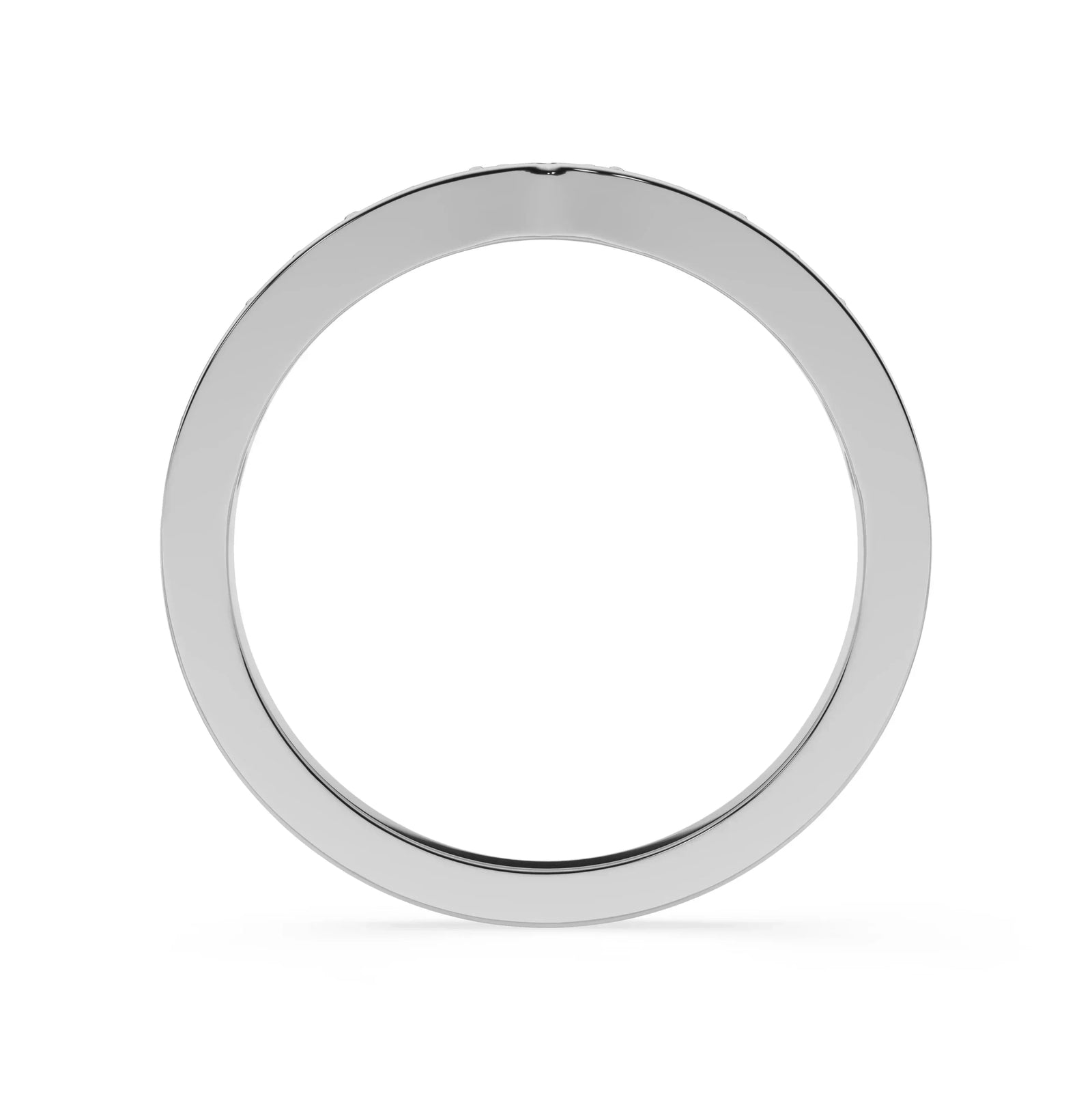 Tapered Diamond Band Back View in 9KT