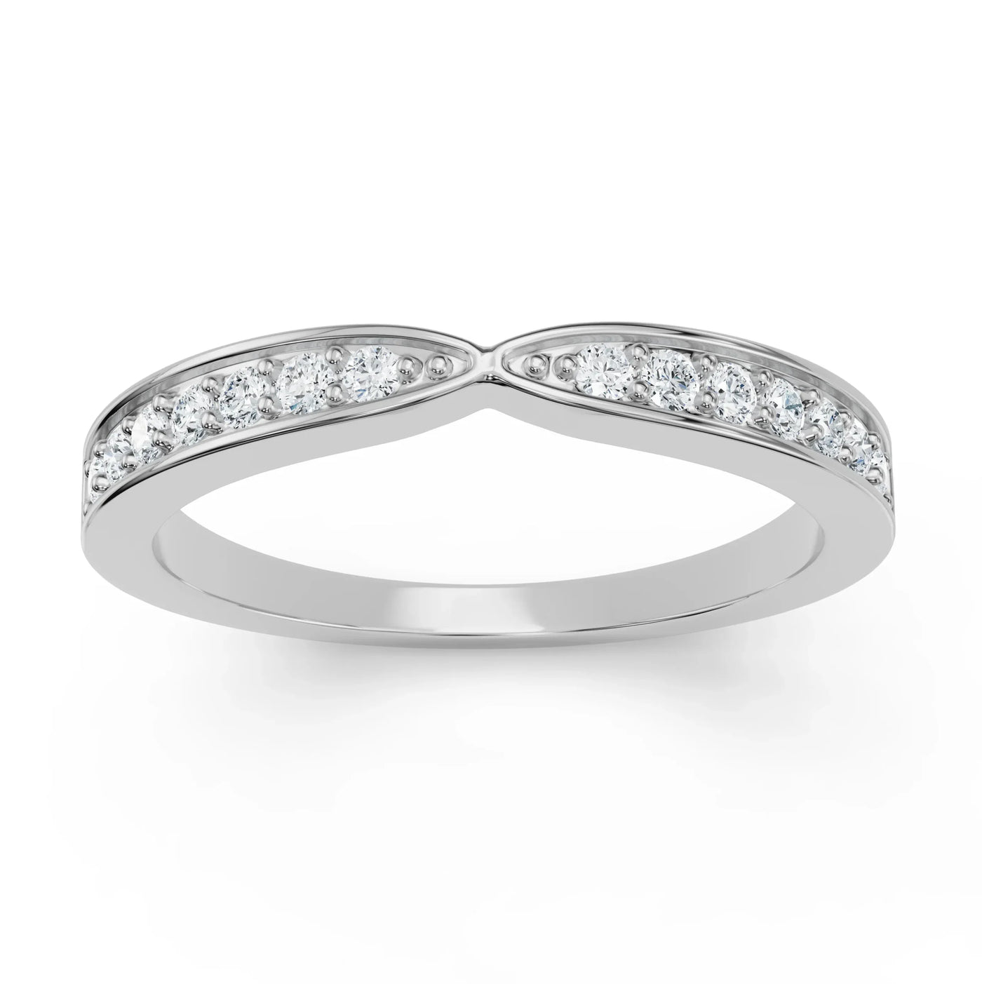 Tapered Lab Grown Diamond Band