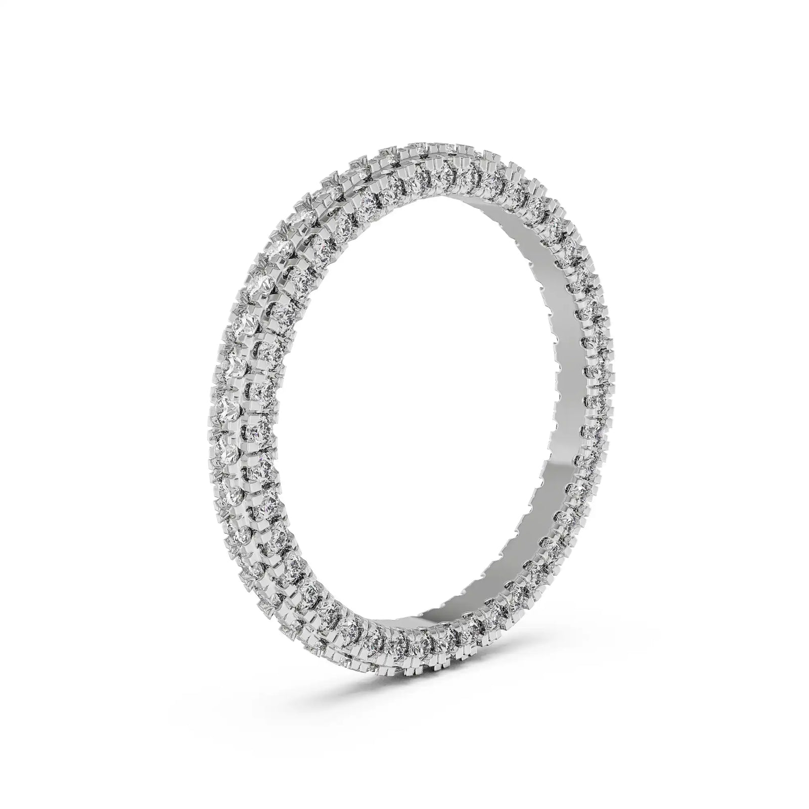 Diamond Wedding Band Back View