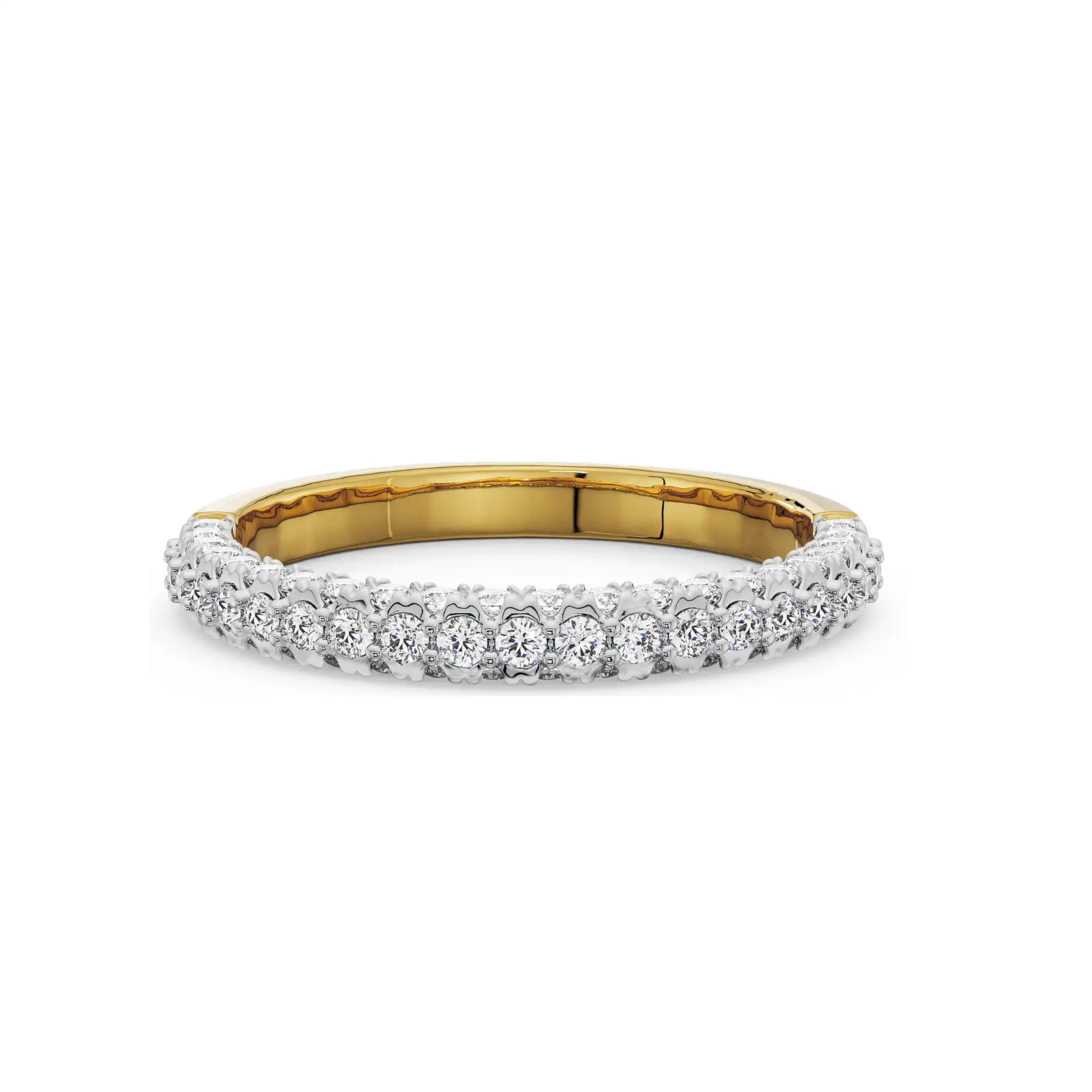 Diamond Stackable Band Front View