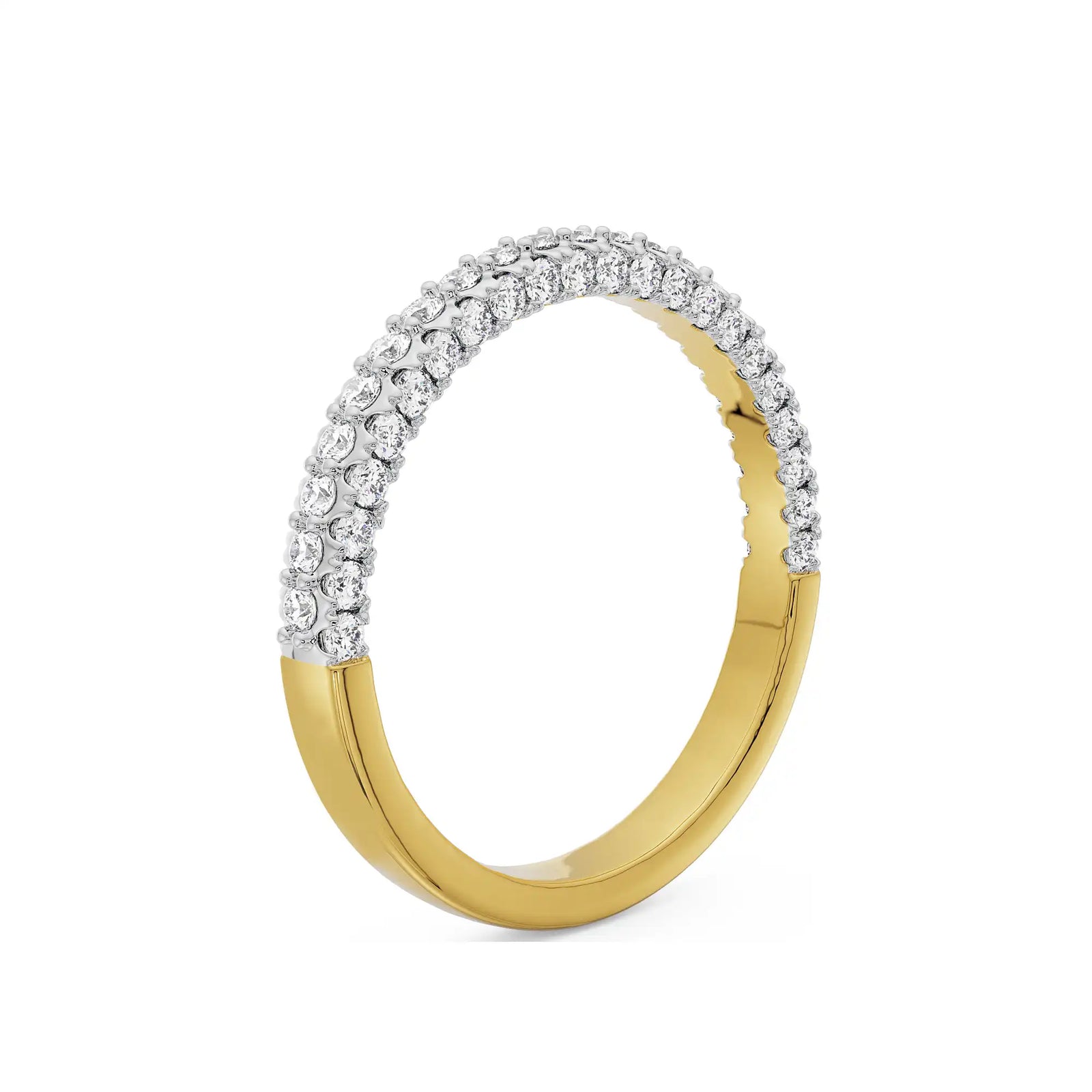 Diamond Stackable Band Back View