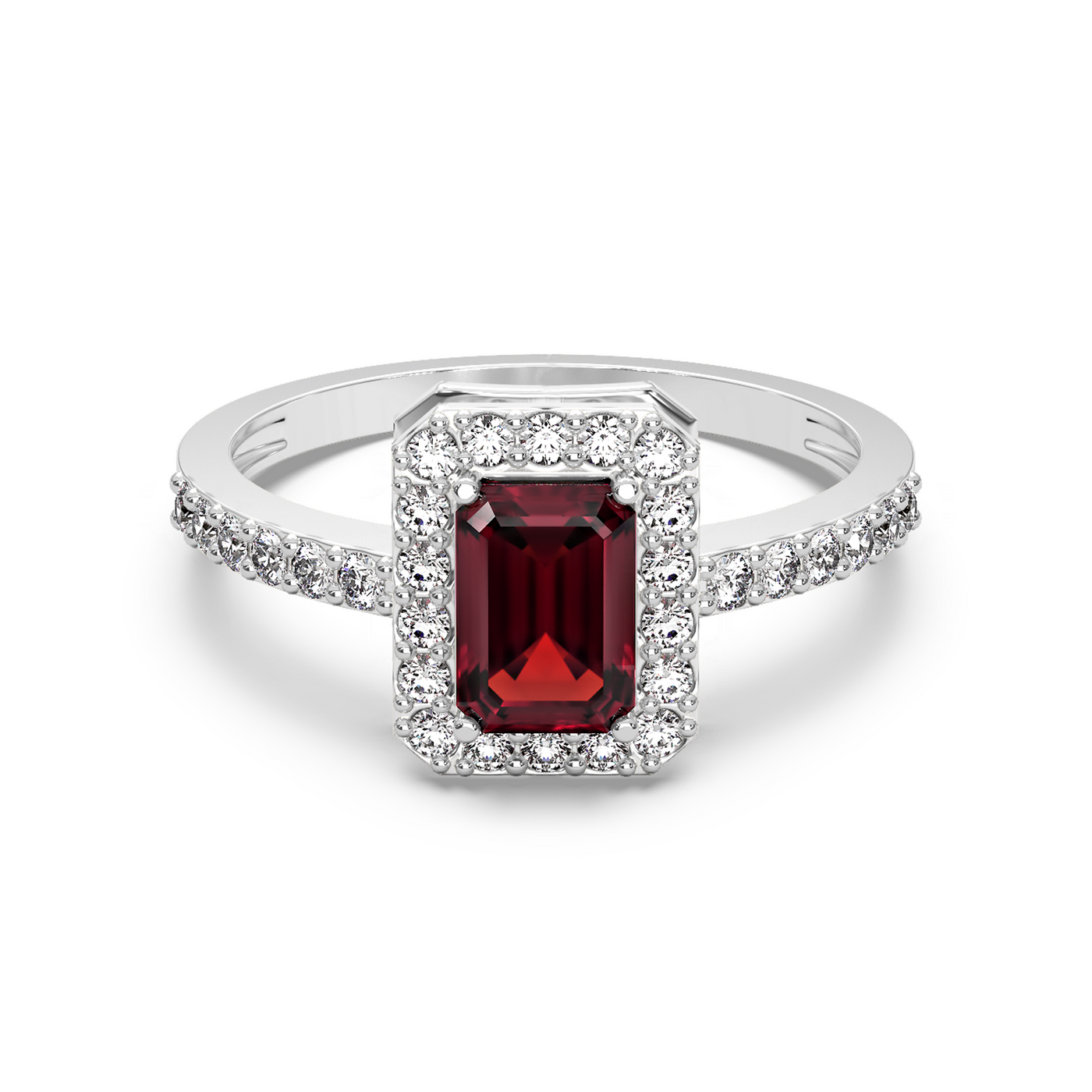 Red Ruby Diamond Ring