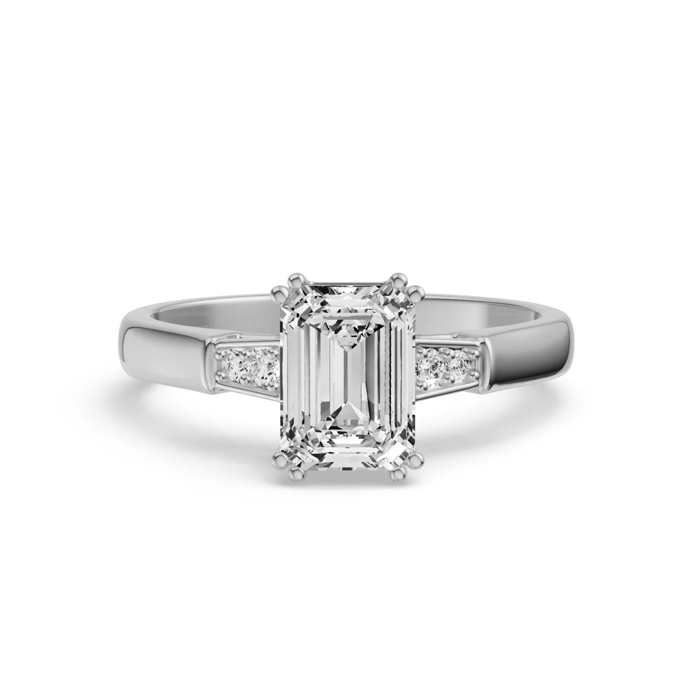 Joey Emerald Lab Grown Diamond Ring 9KT