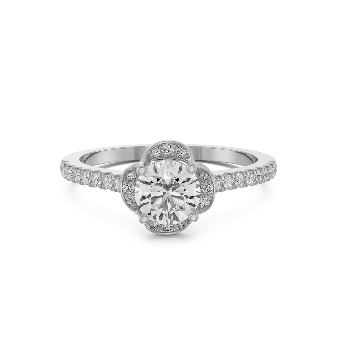 Victorian Halo Lab Grown Diamond Ring