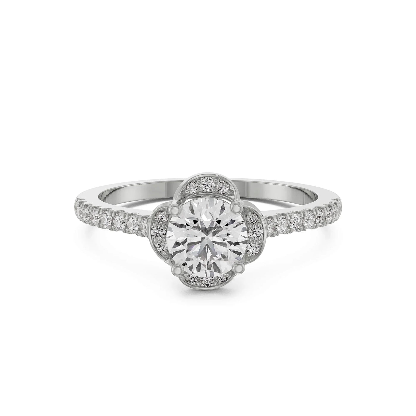 Victorian Halo Lab Grown Diamond Ring 9KT