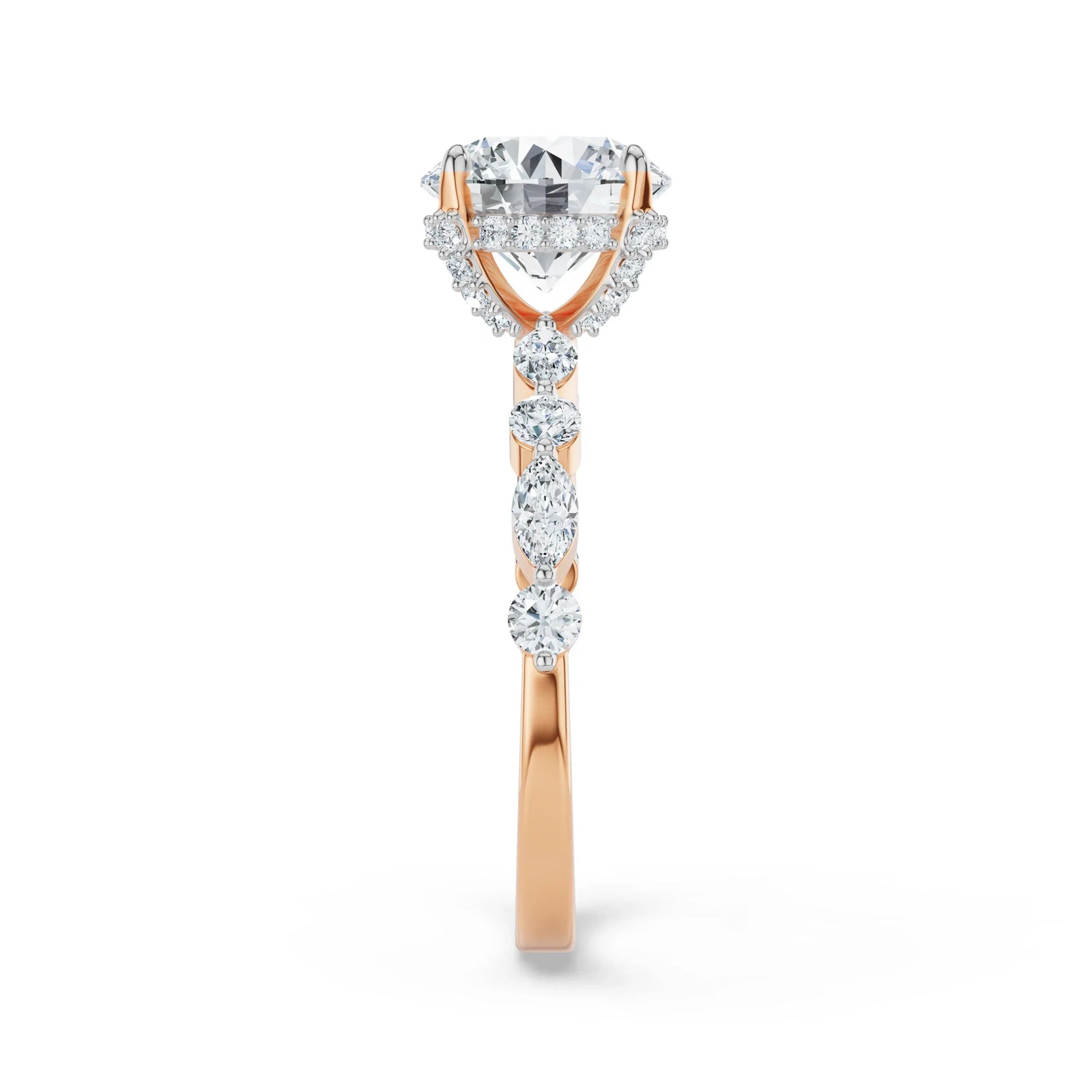 Halo Round Brilliant Lab Grown Diamond Ring_in-stock