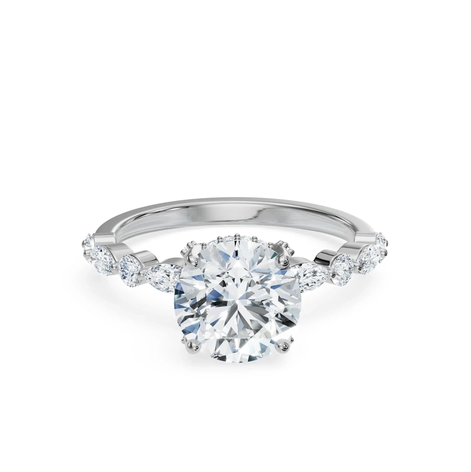 Halo Round Brilliant Lab Grown Diamond Ring_in-stock
