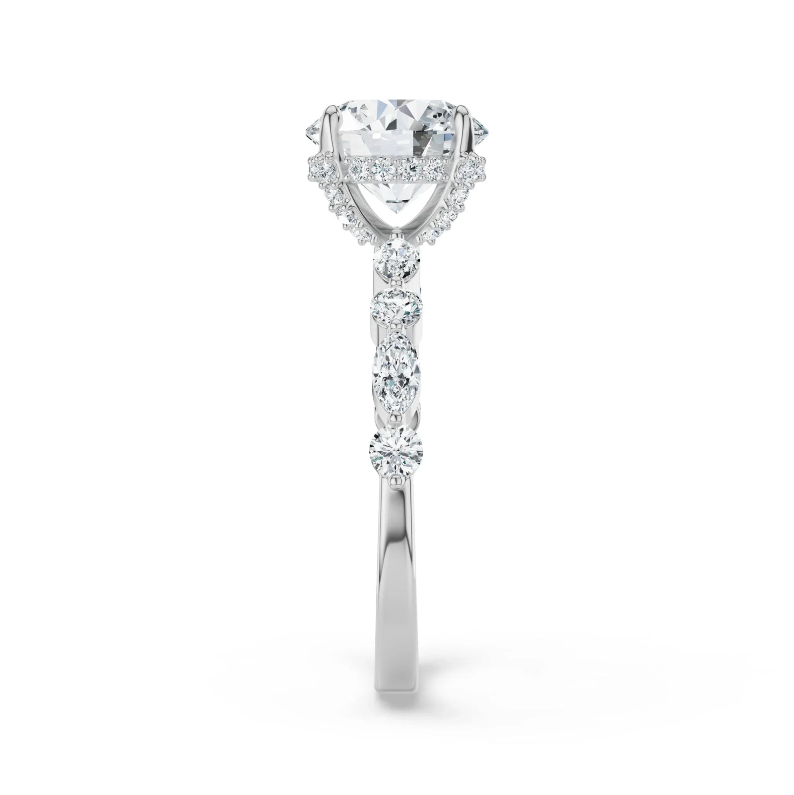 Halo Round Brilliant Lab Grown Diamond Ring_in-stock