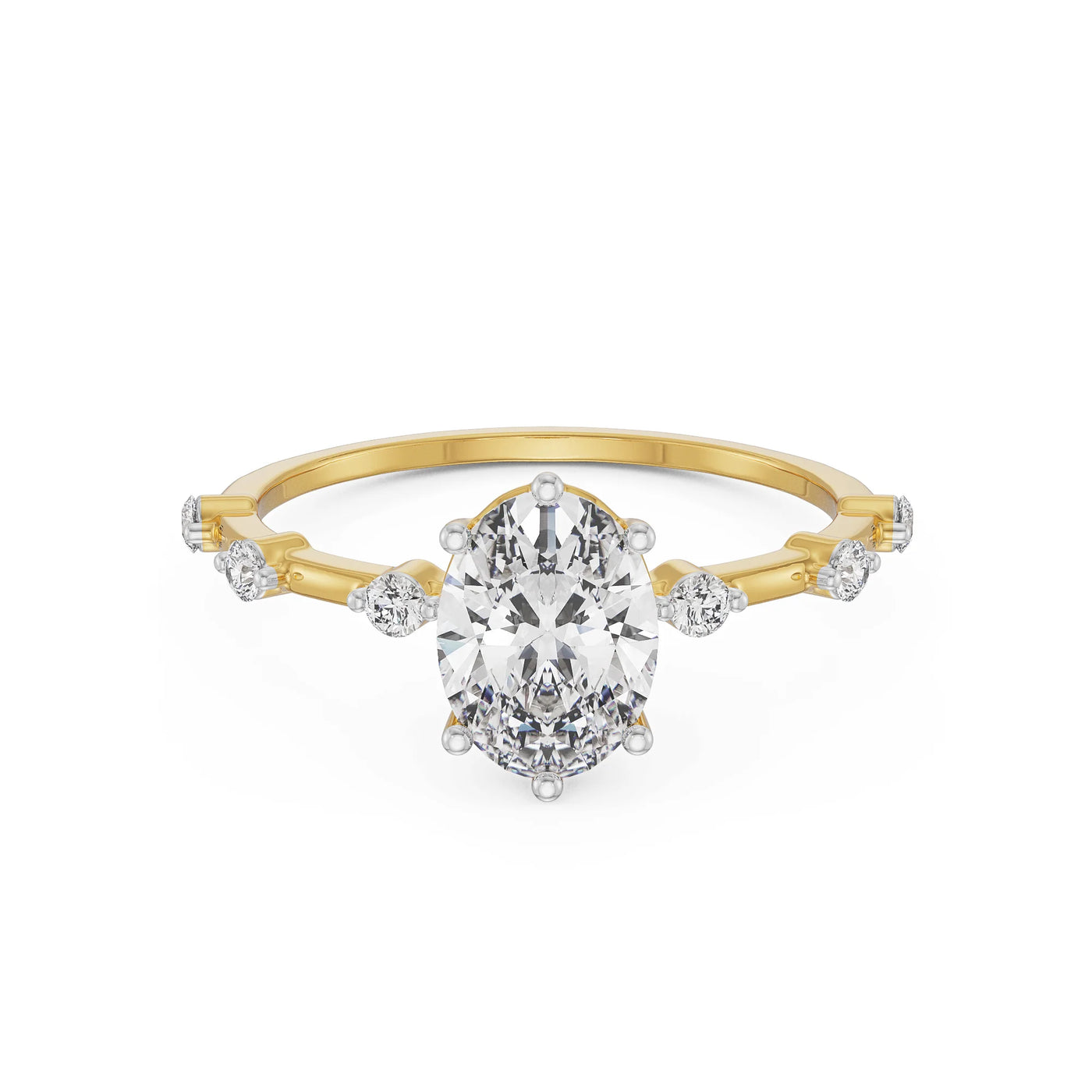 Oval Diamond Engagement Ring