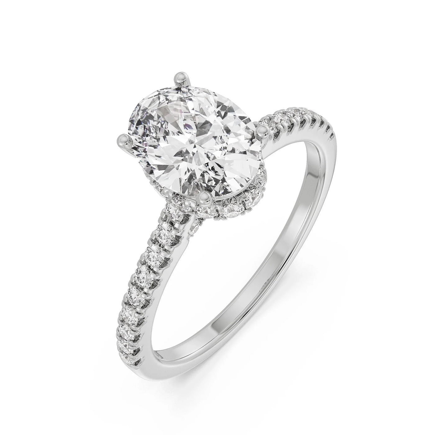 Timeless Oval Lab Grown Diamond Ring 9KT