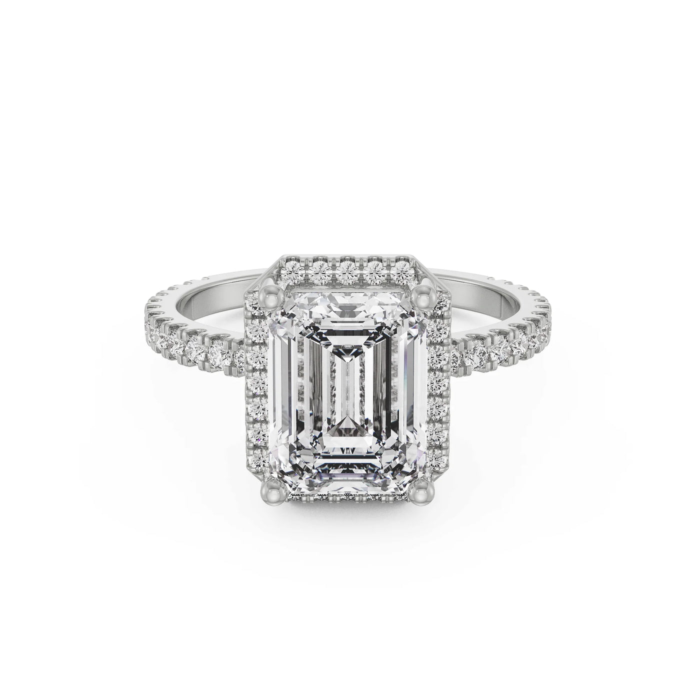Emerald Symphony Lab Grown Diamond Ring