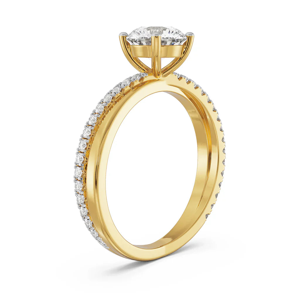 Crossover Lab Diamond Solitaire Engagement Ring_in_stock