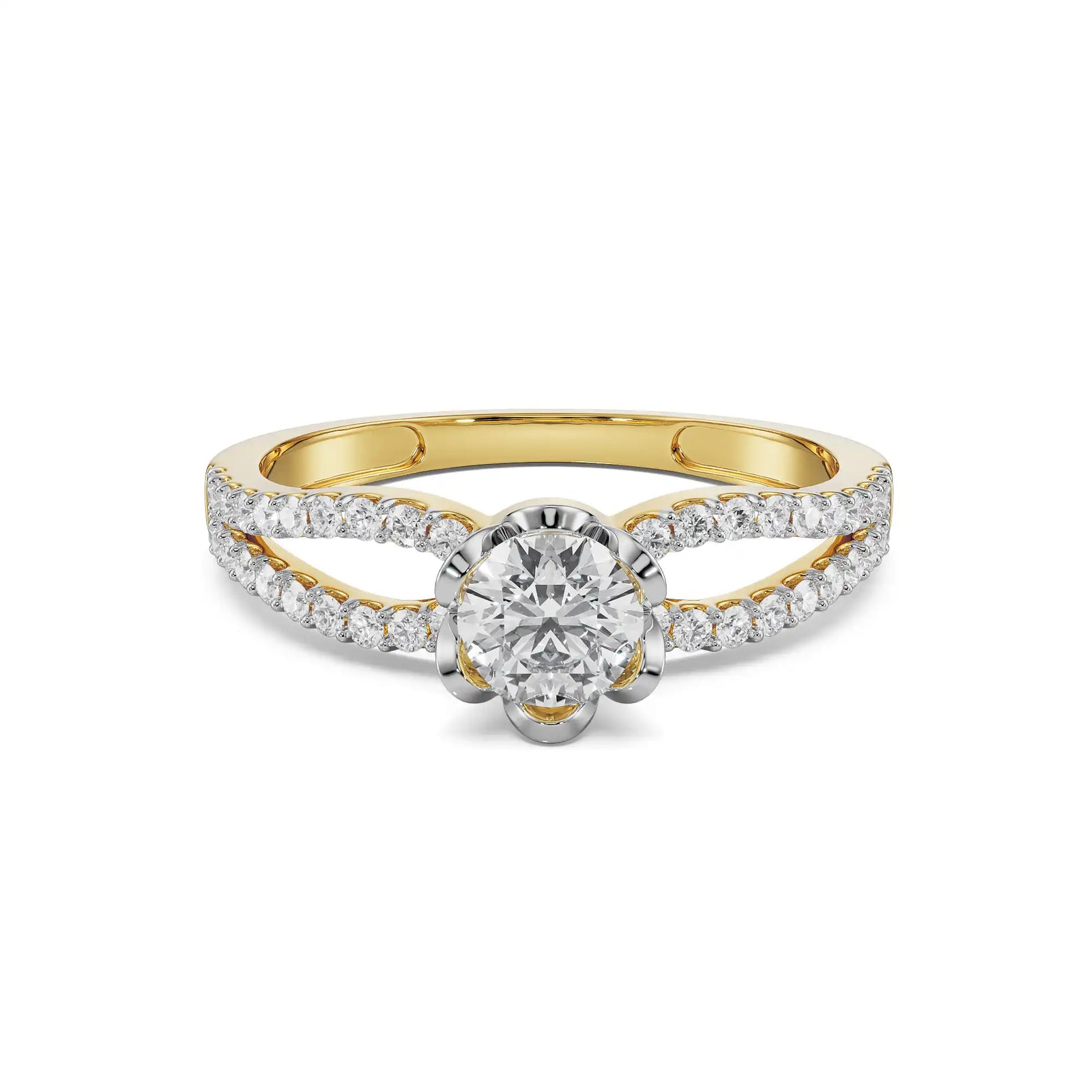 Katy Solitaire Wedding Ring Front View