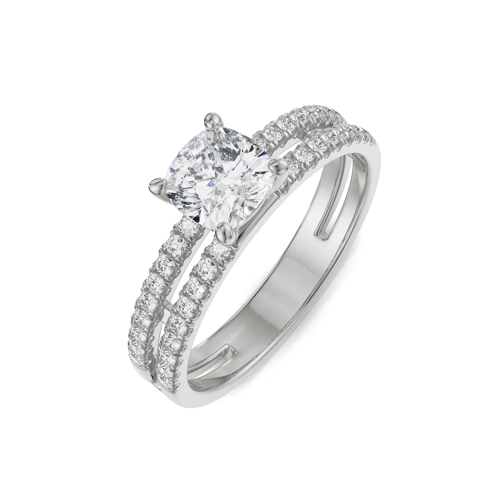 Sparkling Rachel Diamond Ring Top View