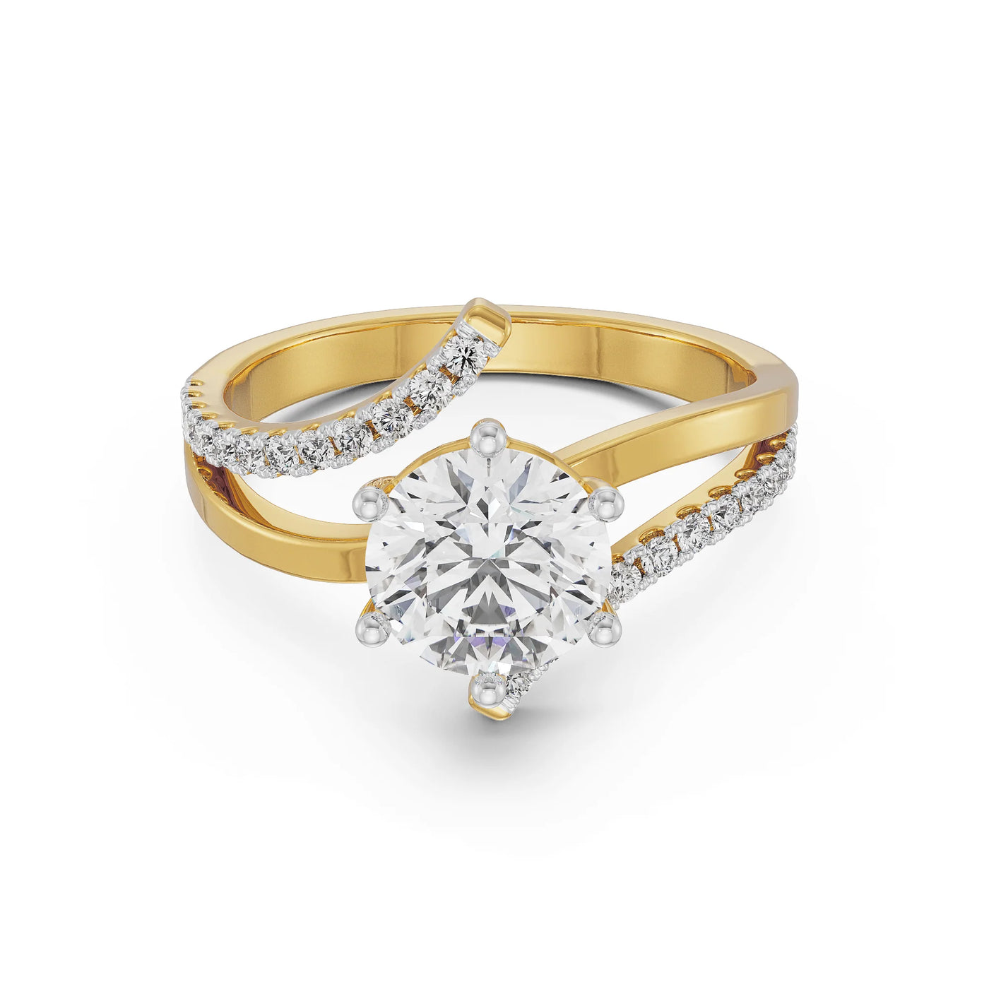 Round Fusion Lab Grown Diamond Ring