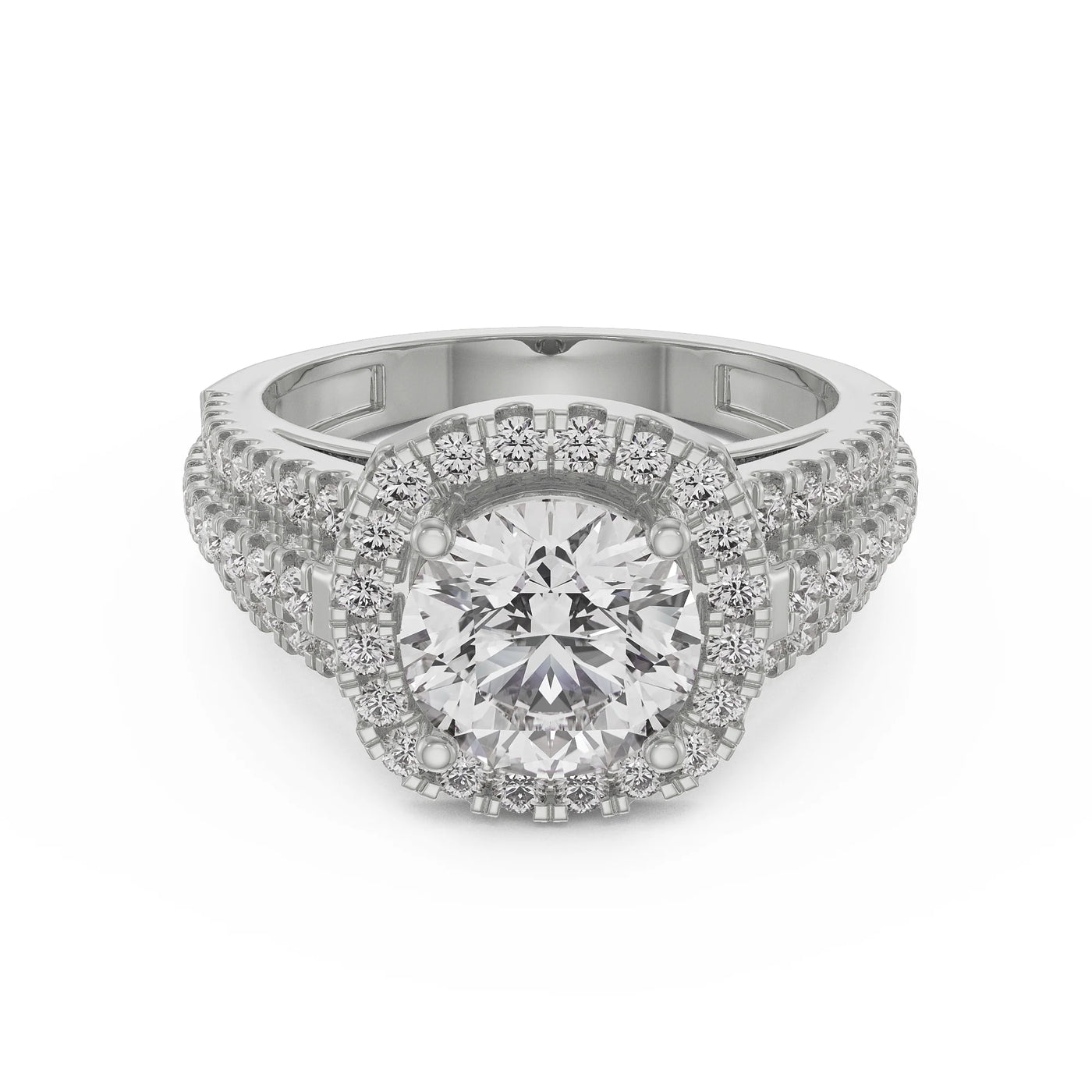 Halo Cushion Diamond Ring_in_stock