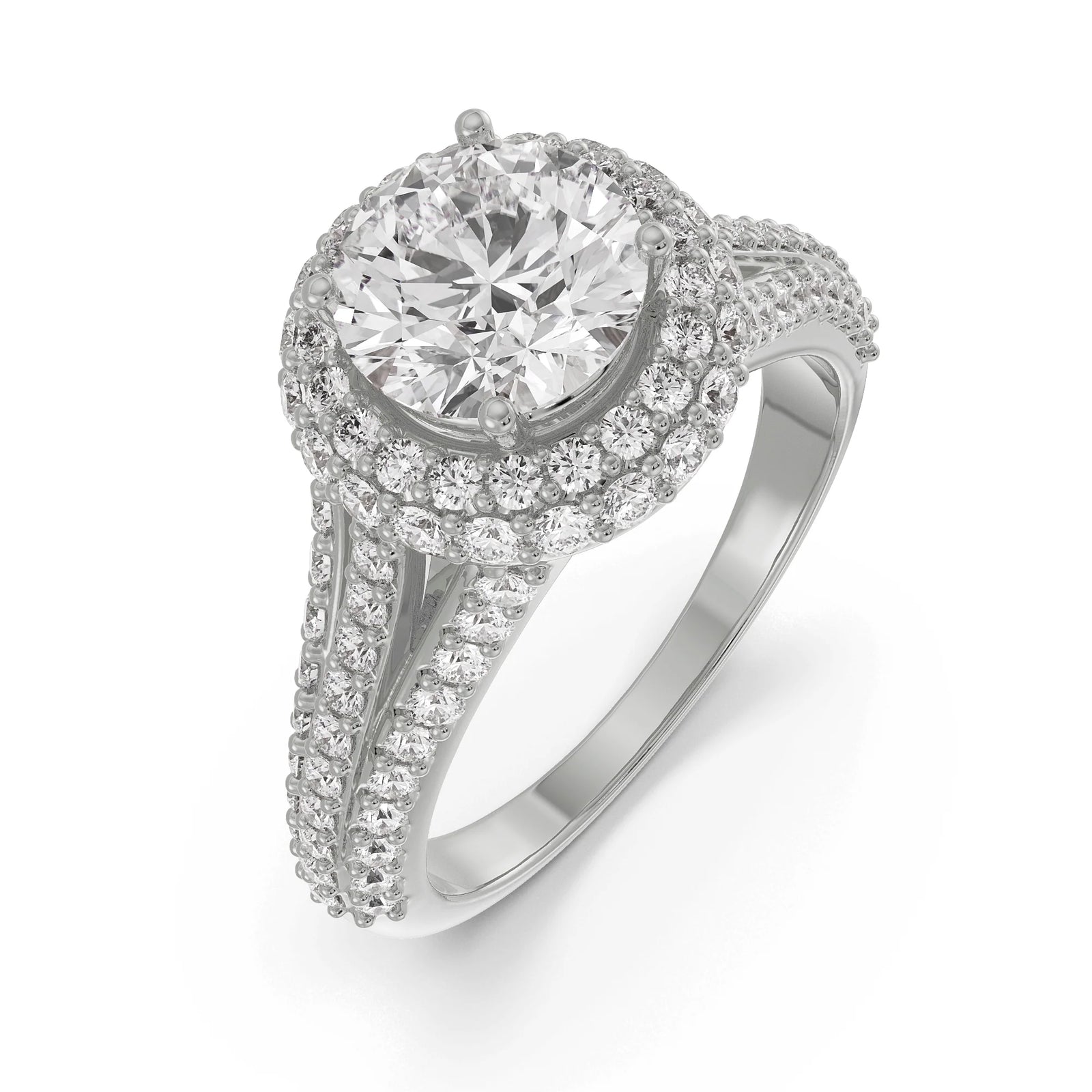 Royal Halo Ring Top View