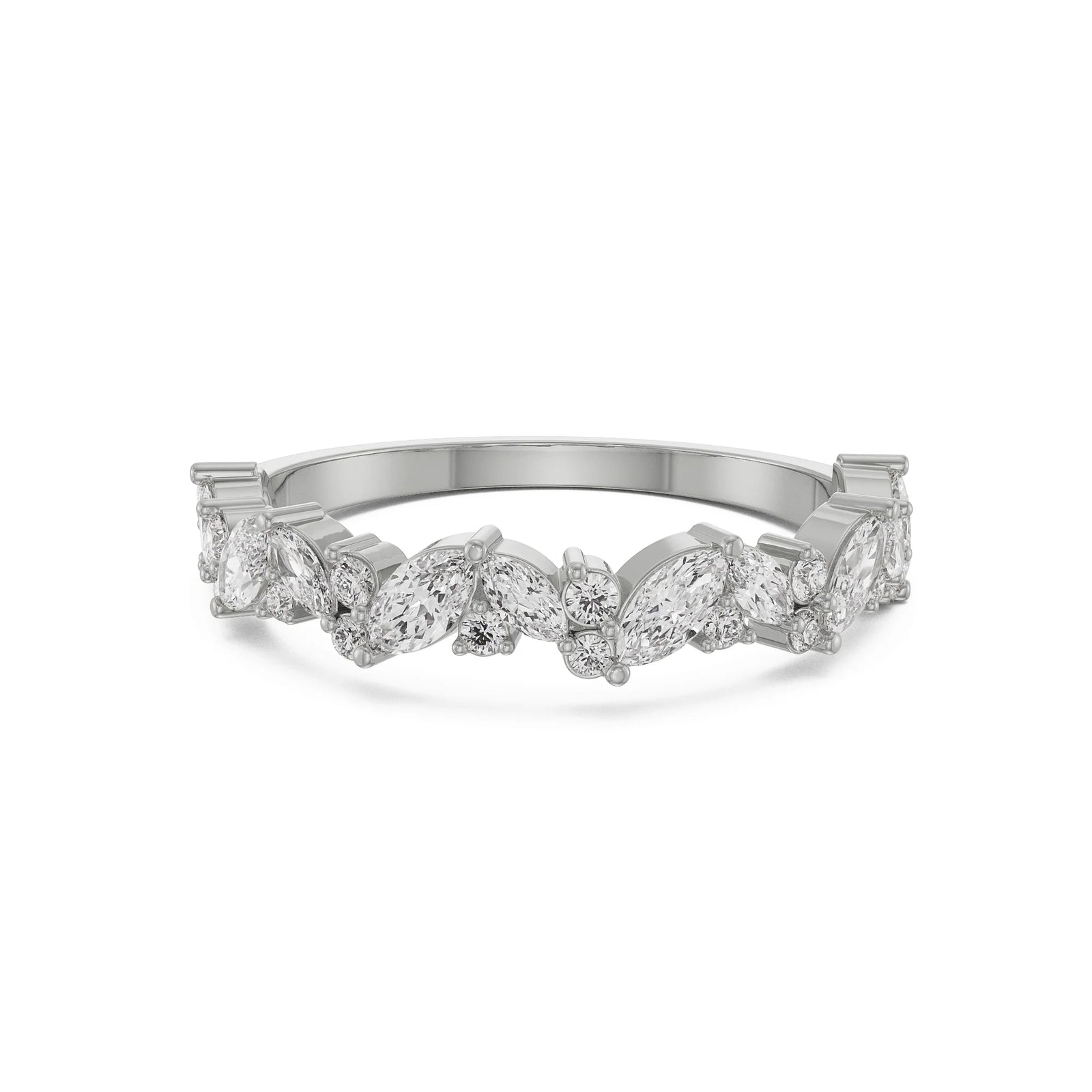 Timless Flora Diamond Ring Front View