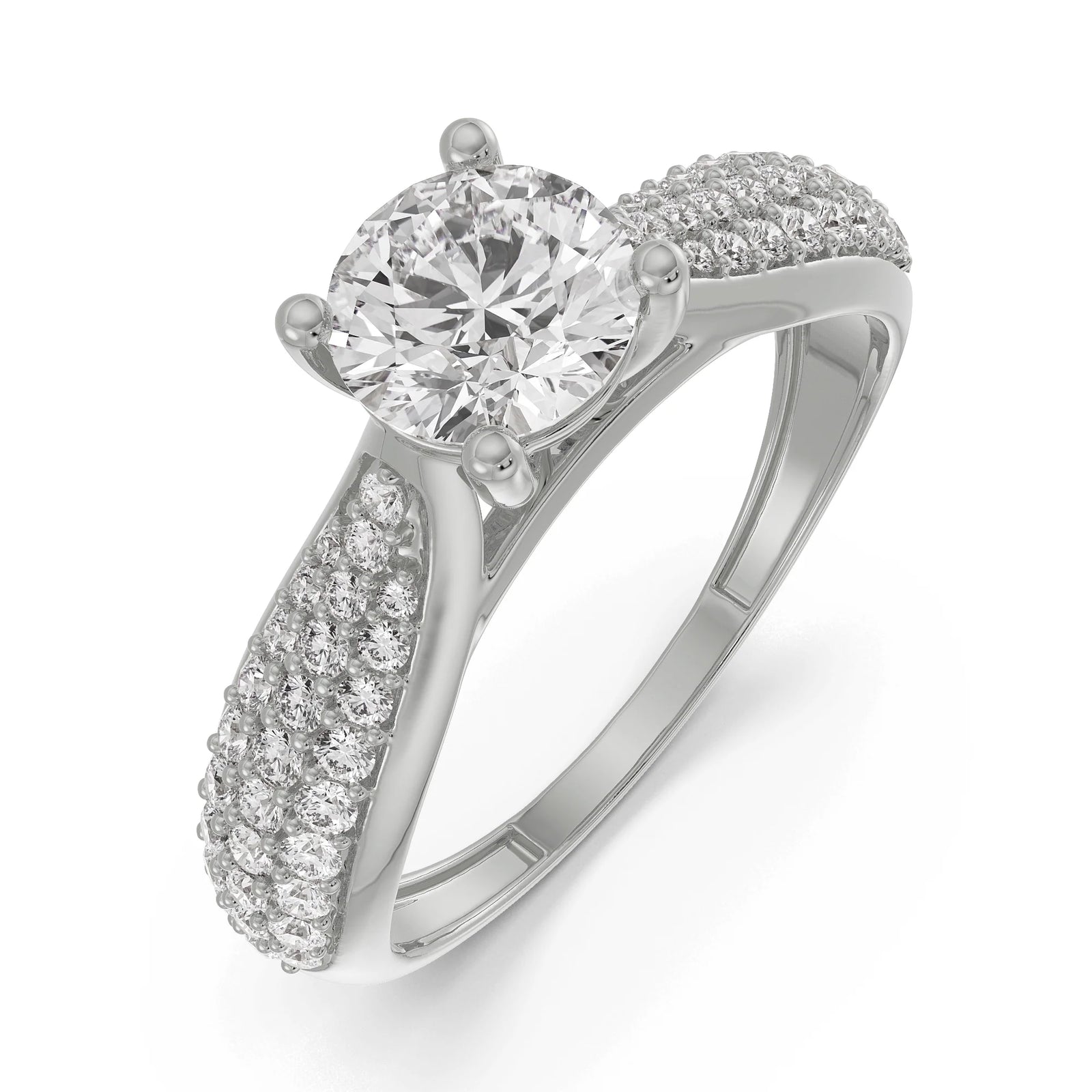Queen Diamond Ring Top View