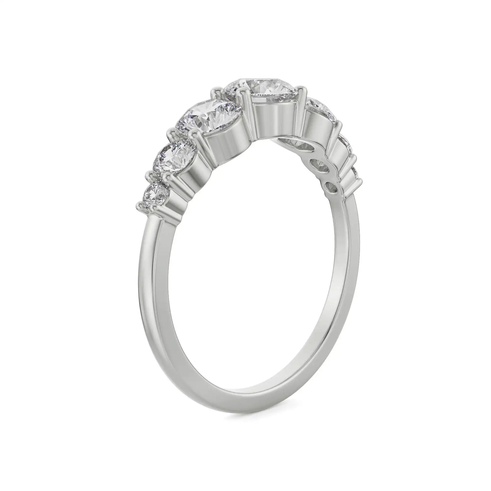 Bexley Sparkling Diamond Band Side View
