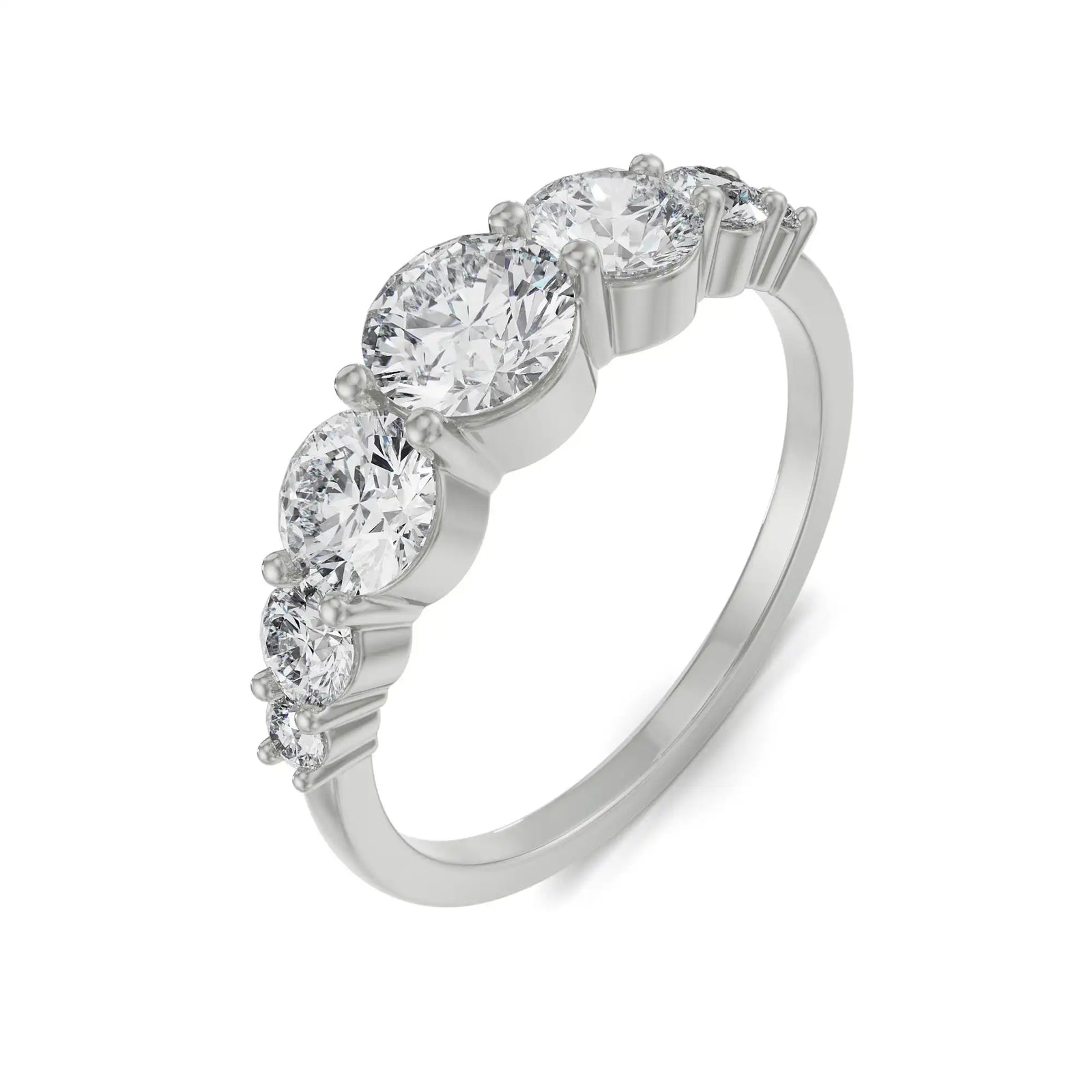 Bexley Sparkling Diamond Band Top View