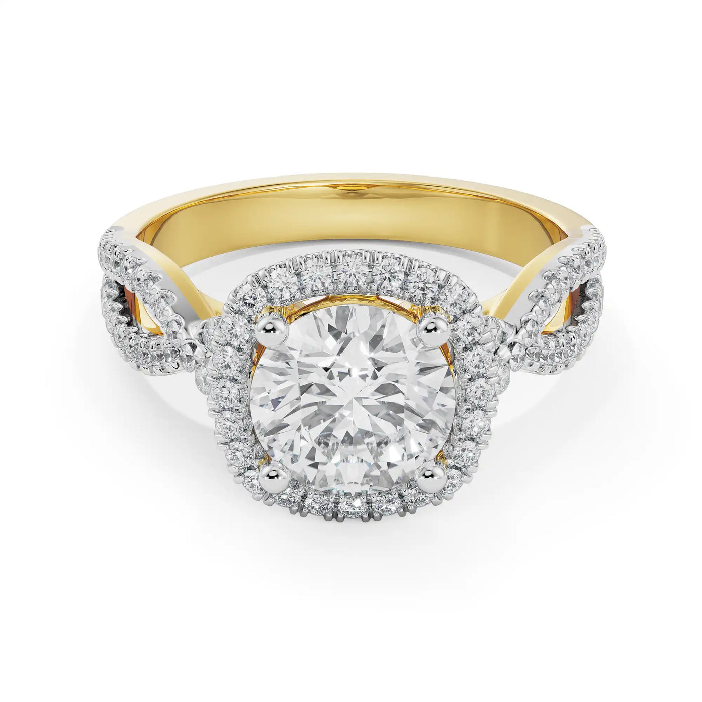 Round Infinity Lab Grown Diamond Ring 9KT