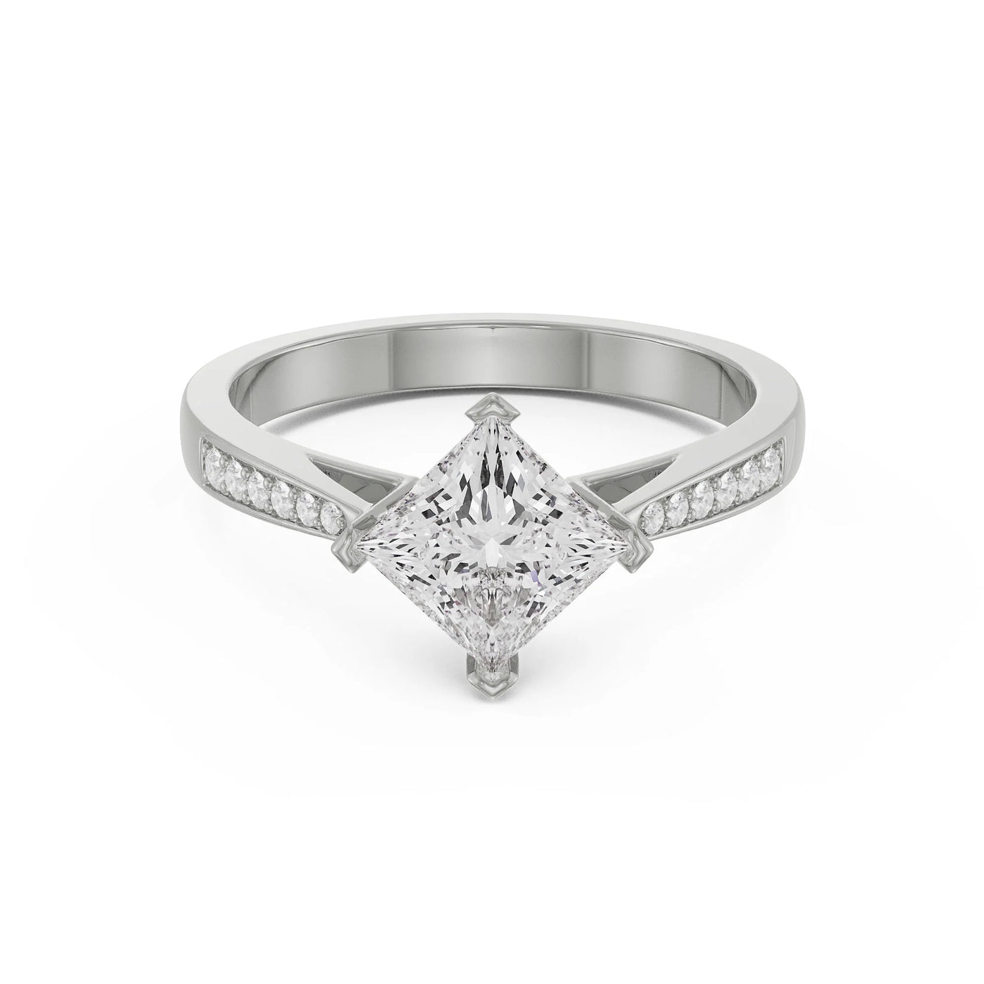 Princess Cut Engagement Ring_in_stock