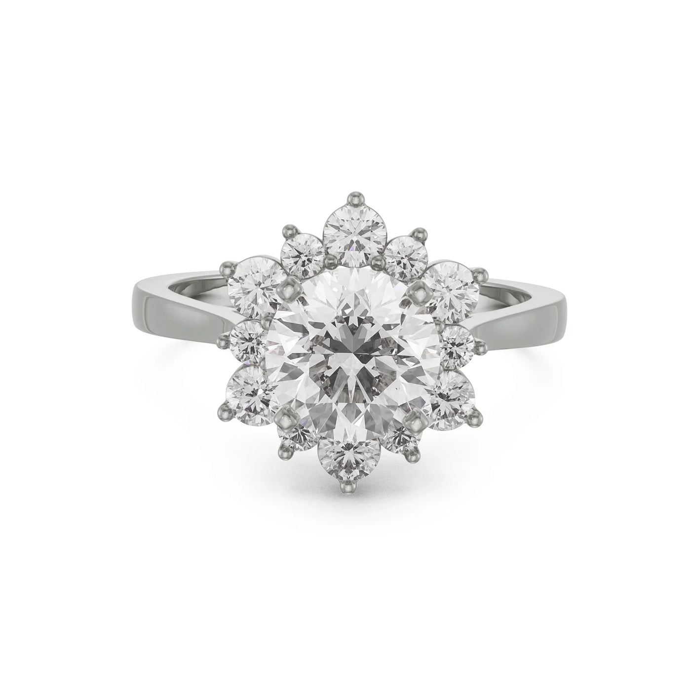 Star Halo Lab Diamond Engagement Ring_in-stock
