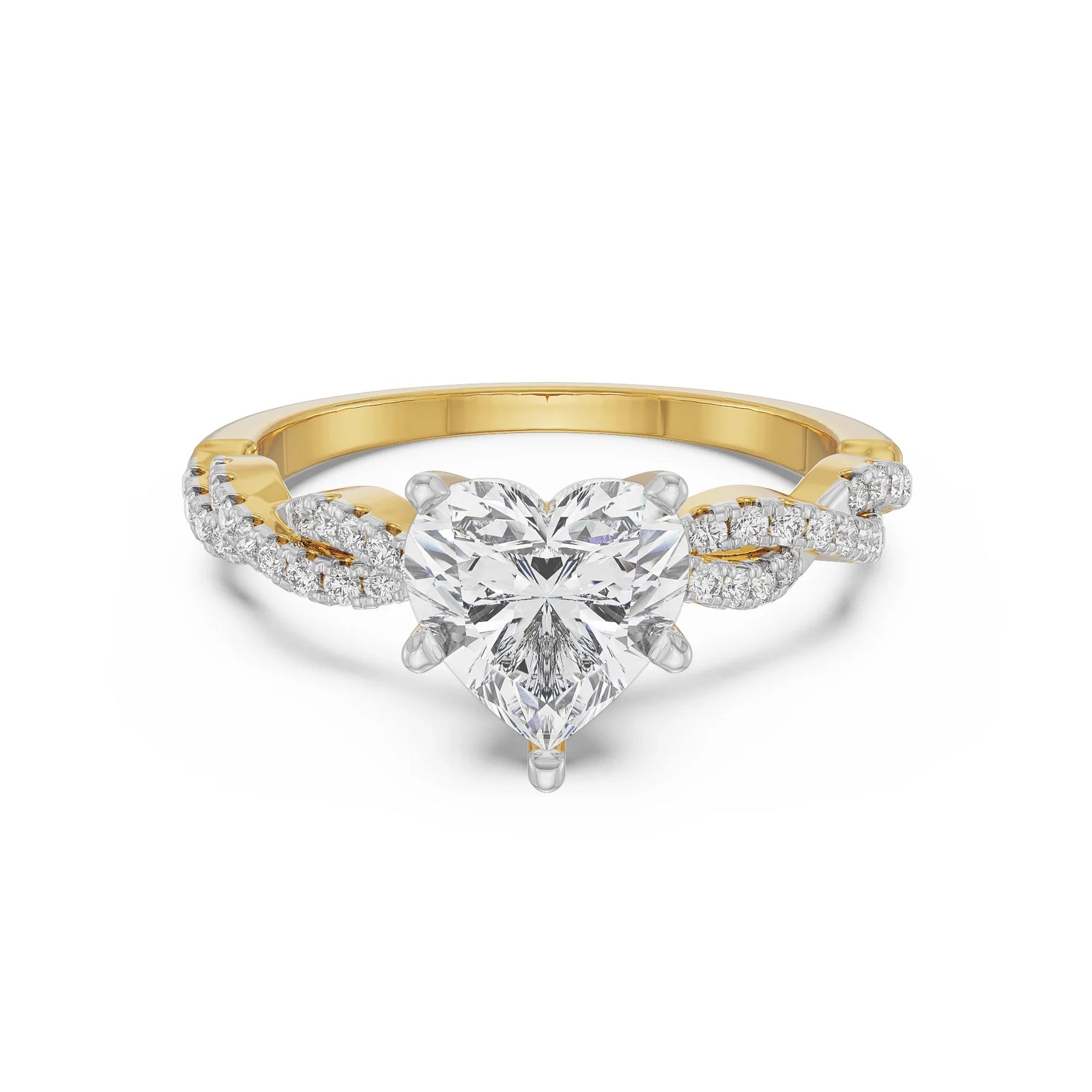 Heart Infinity Lab Grown Diamond Ring_in-stock