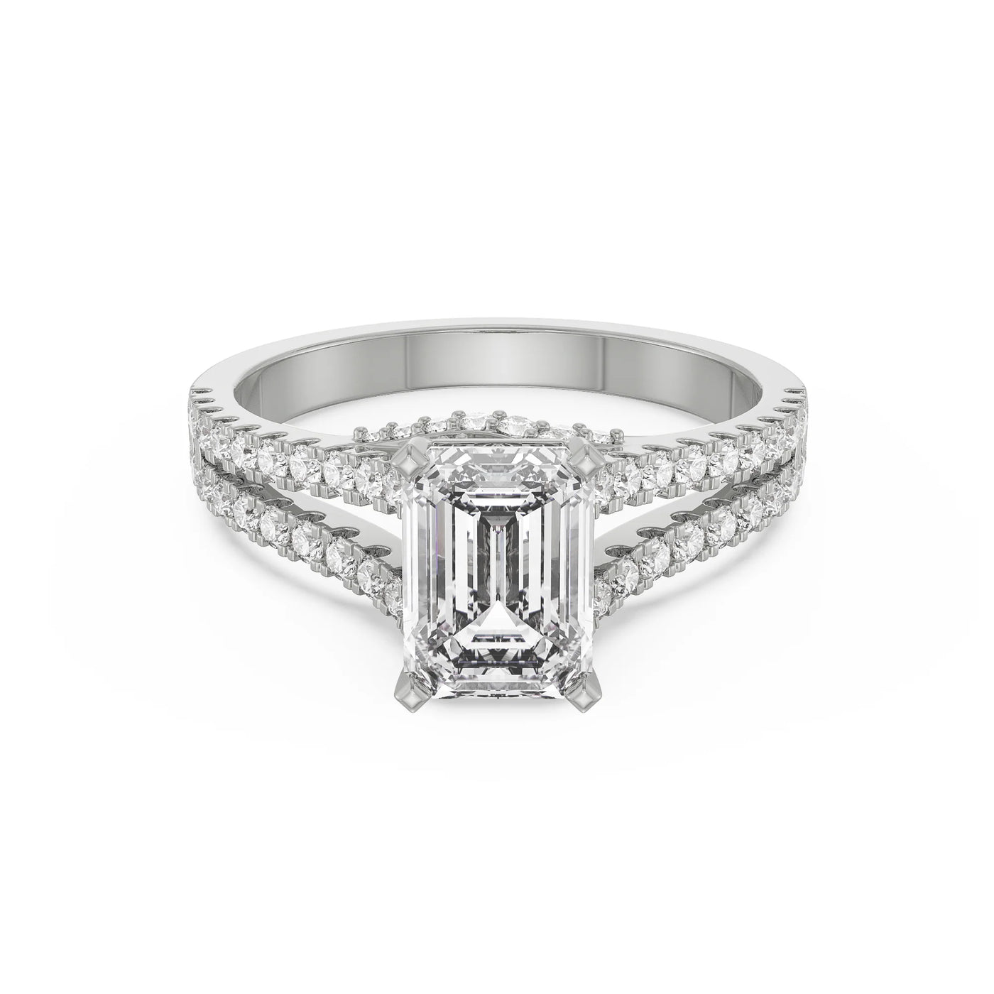 Timeless Emerald Engagement Ring_in_stock