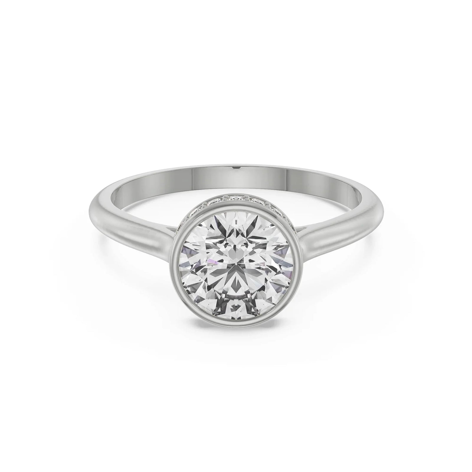 Vizel Diamond Ring Front View in 9KT