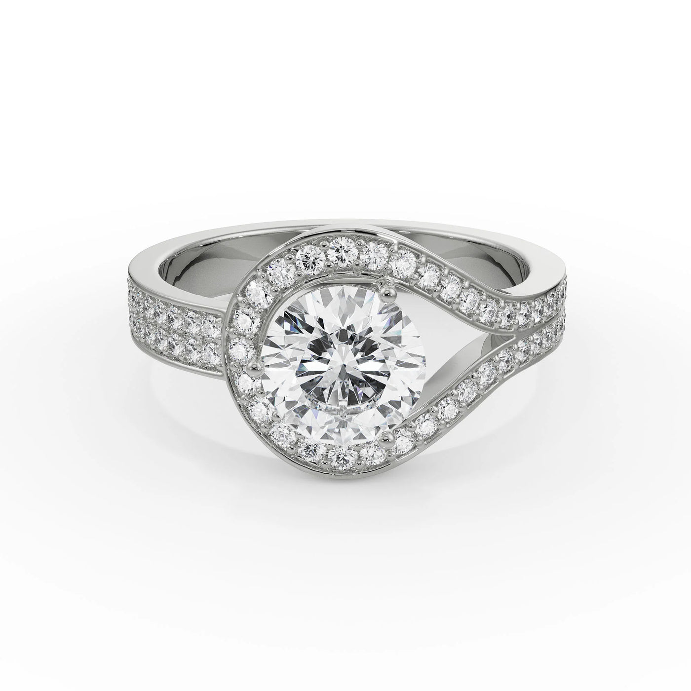 Lorez Pave Lab Grown Diamond Ring