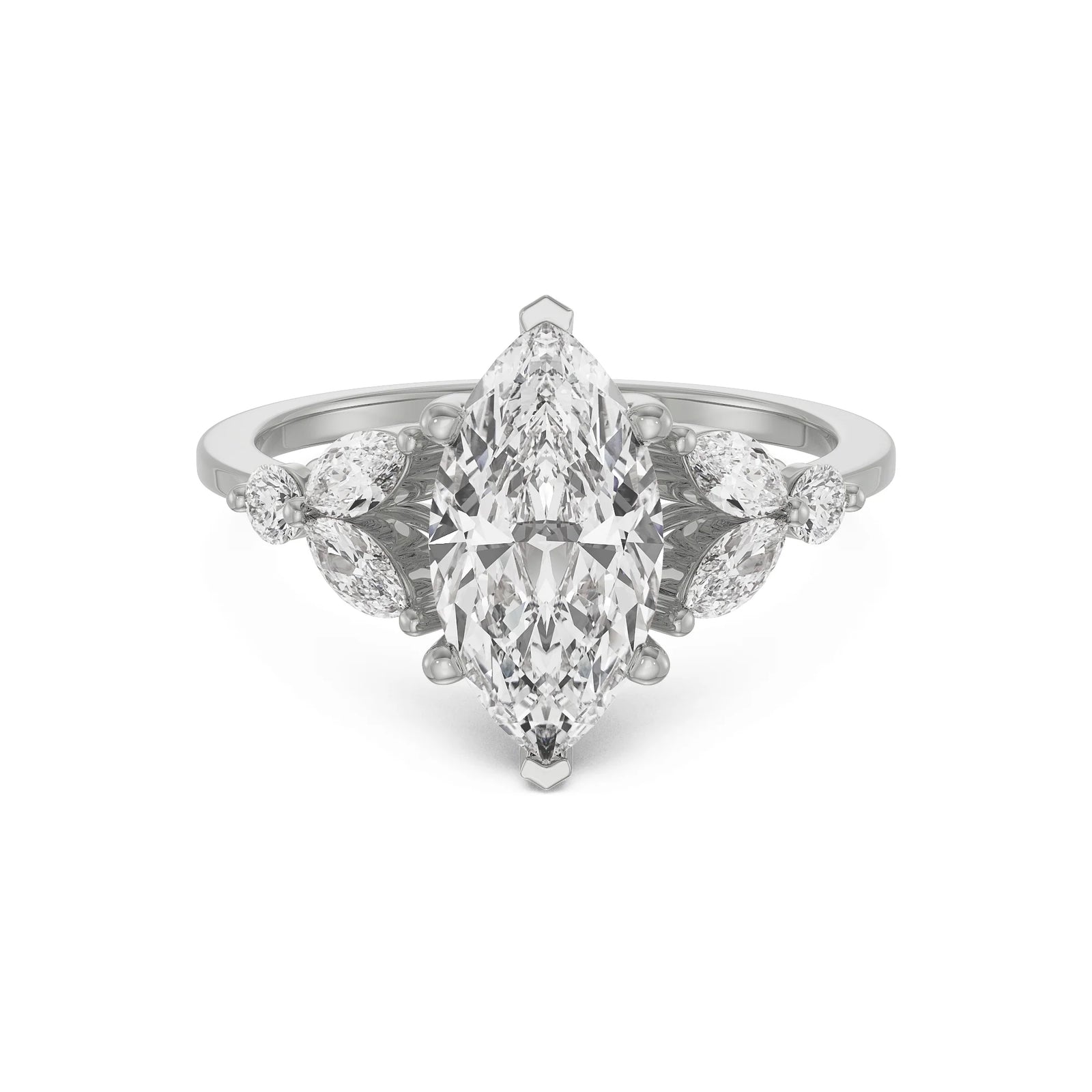 Majestic Marquise Diamond Ring Front View