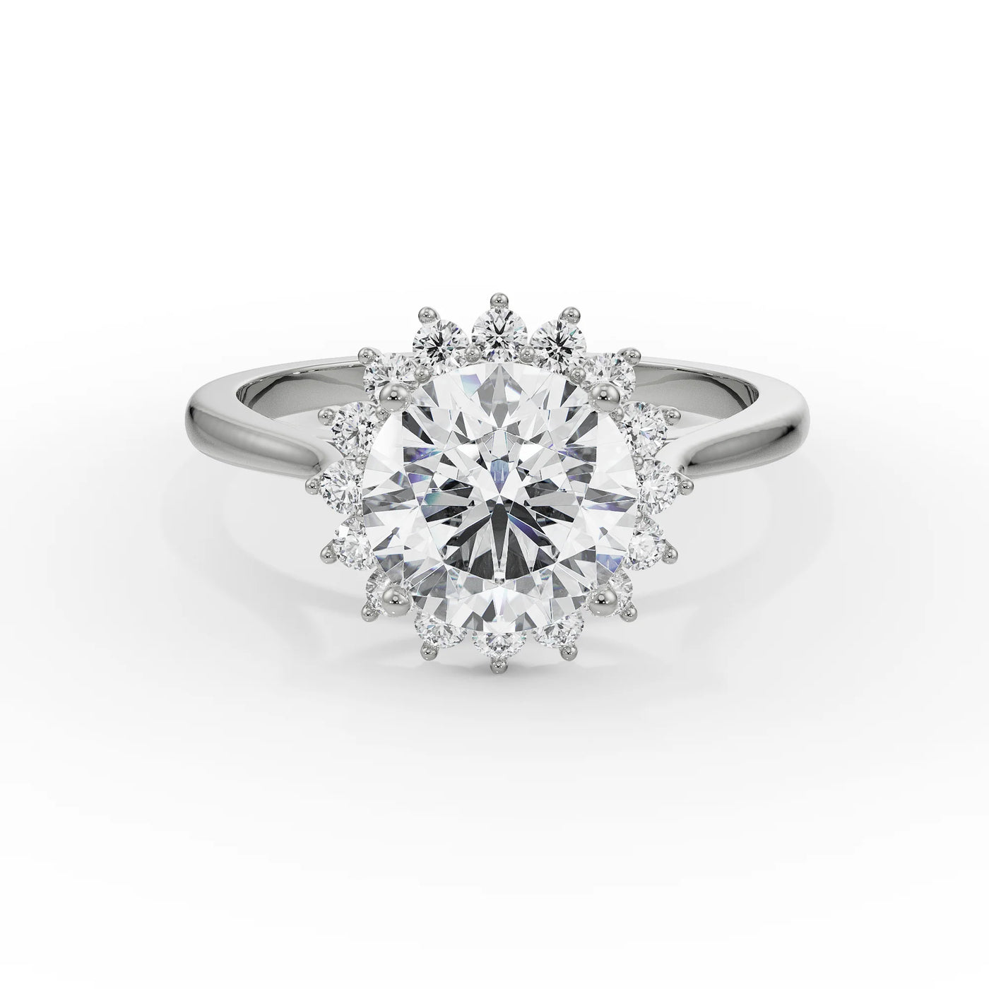 Sunkissed Halo Lab Grown Diamond Ring