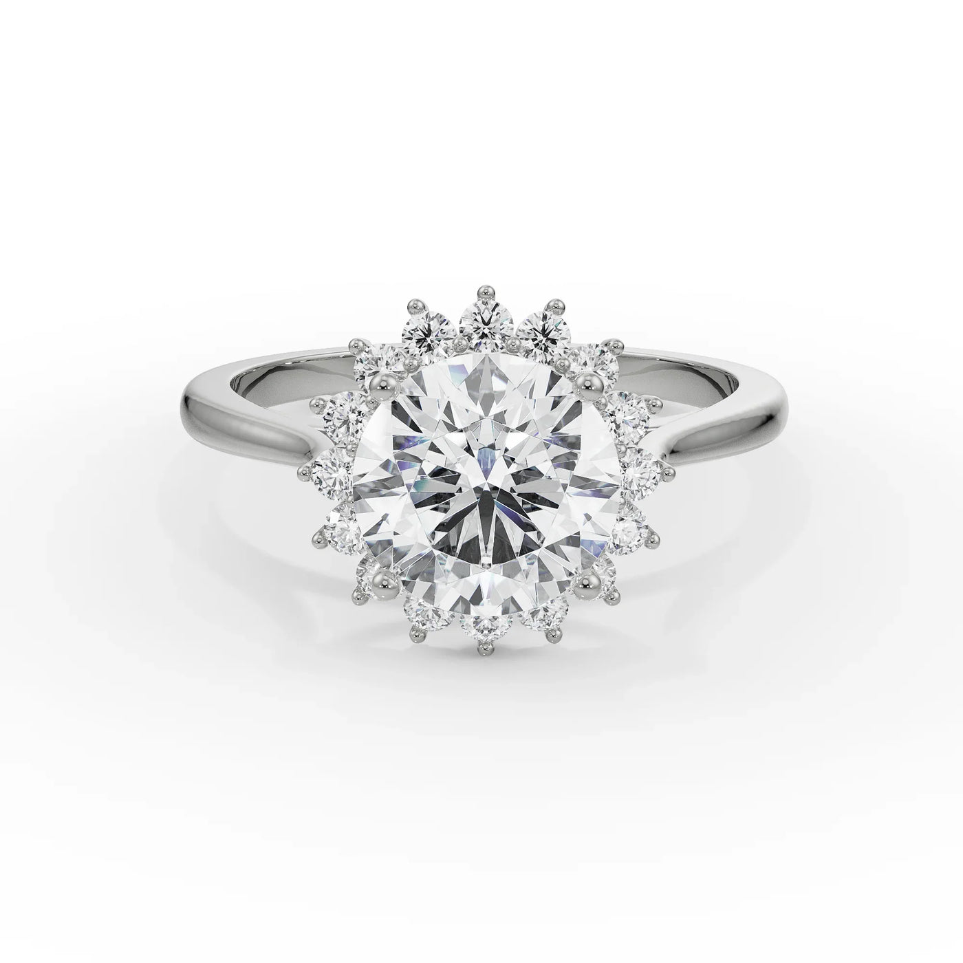 Sunkissed Halo Lab Grown Diamond Ring 9KT