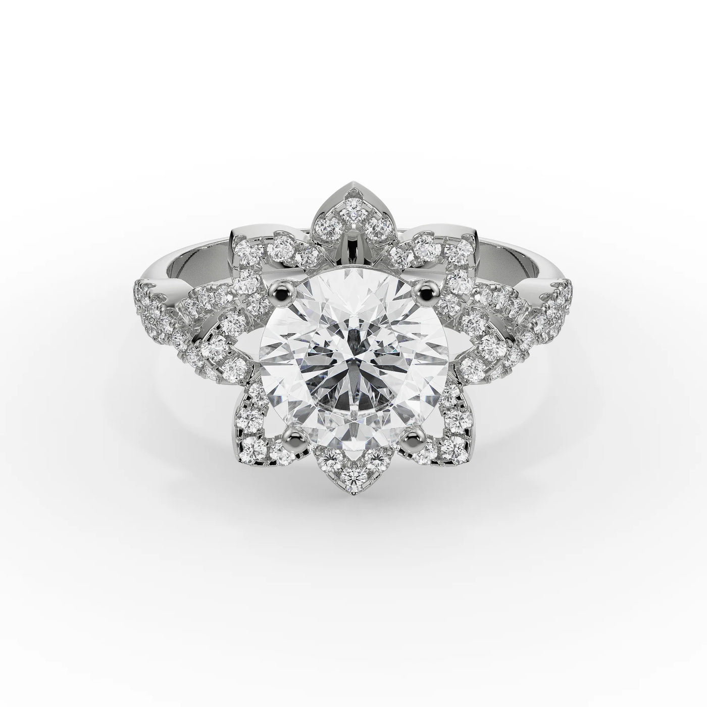 Sunflower Lab Grown Diamond Ring