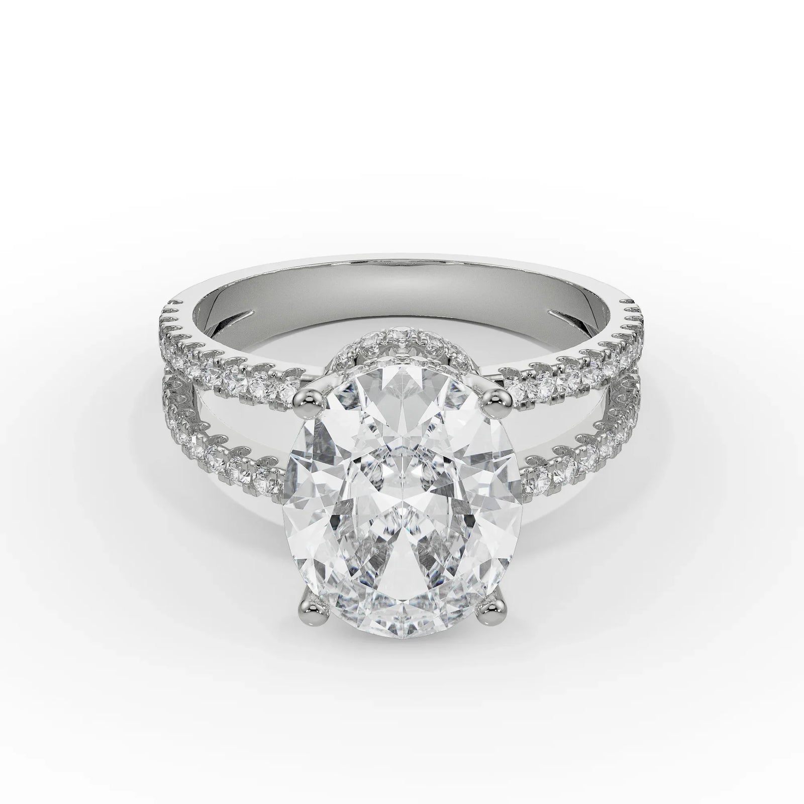 Mishka Diamond Ring Front View in 9KT