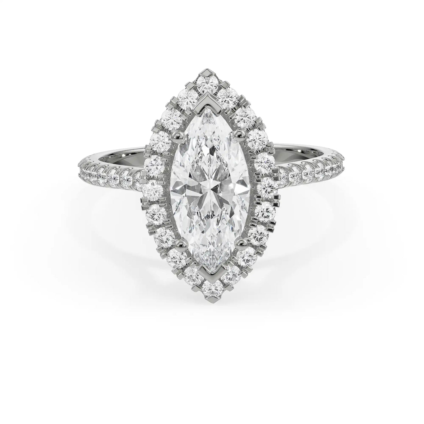 Vine Lab Diamond Engagement Ring 9KT