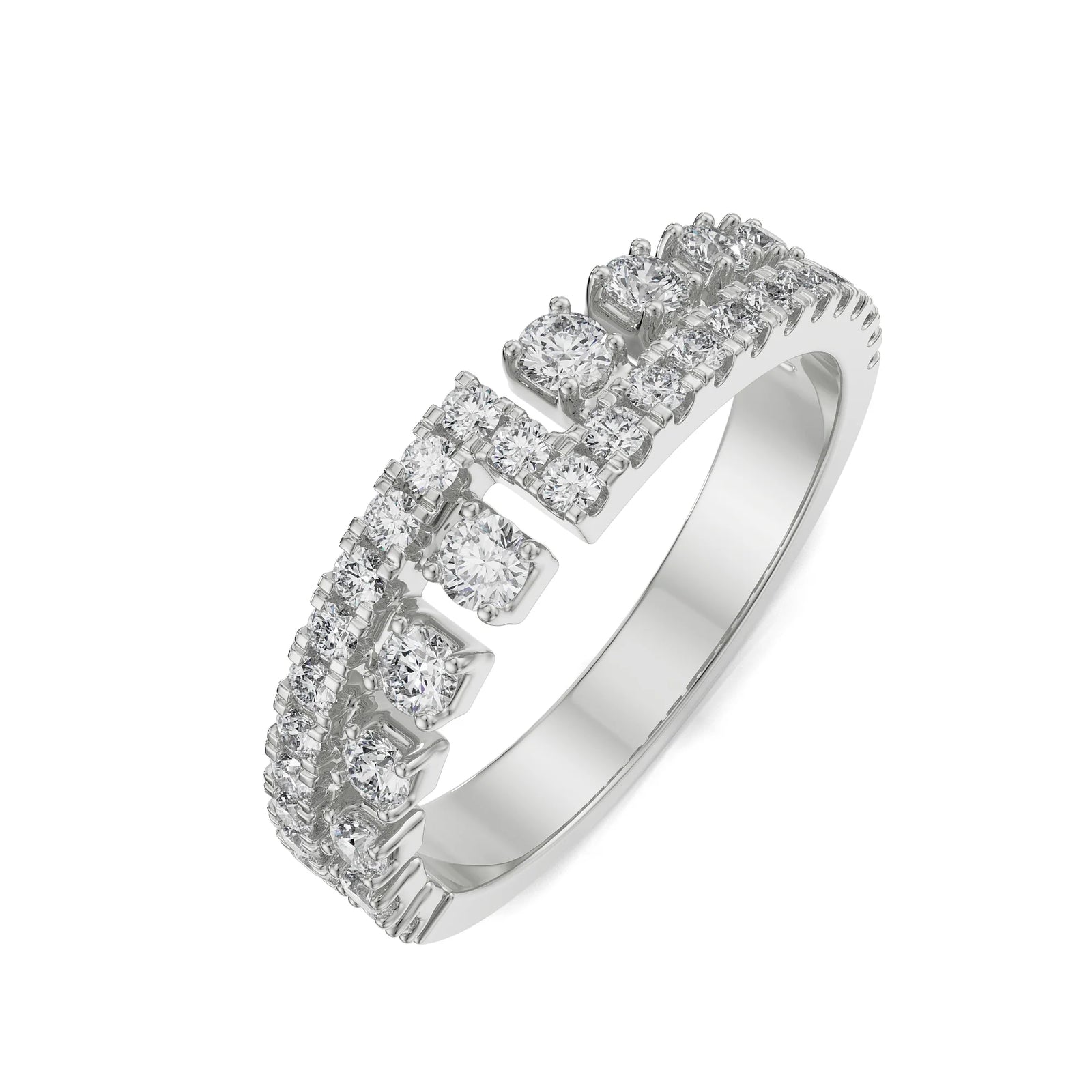 Vintage Diamond Band Top View
