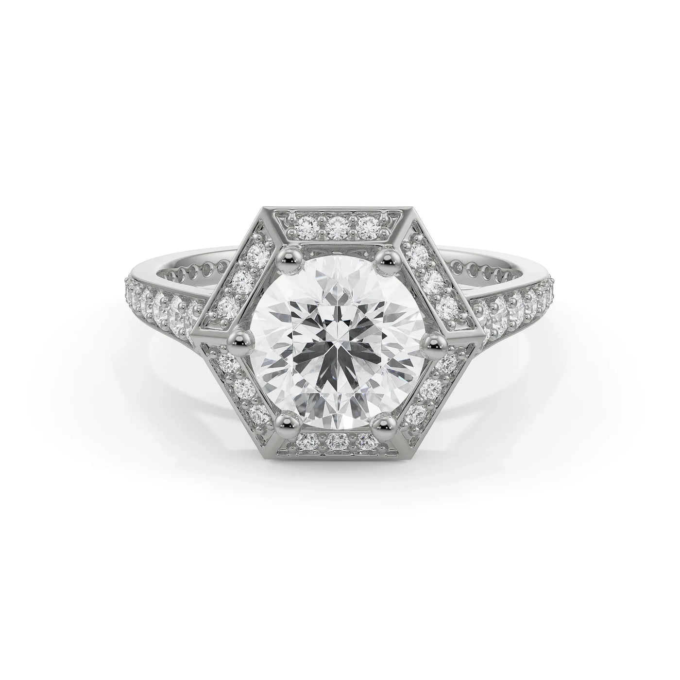 Halo Zendaya Engagement Ring 9KT